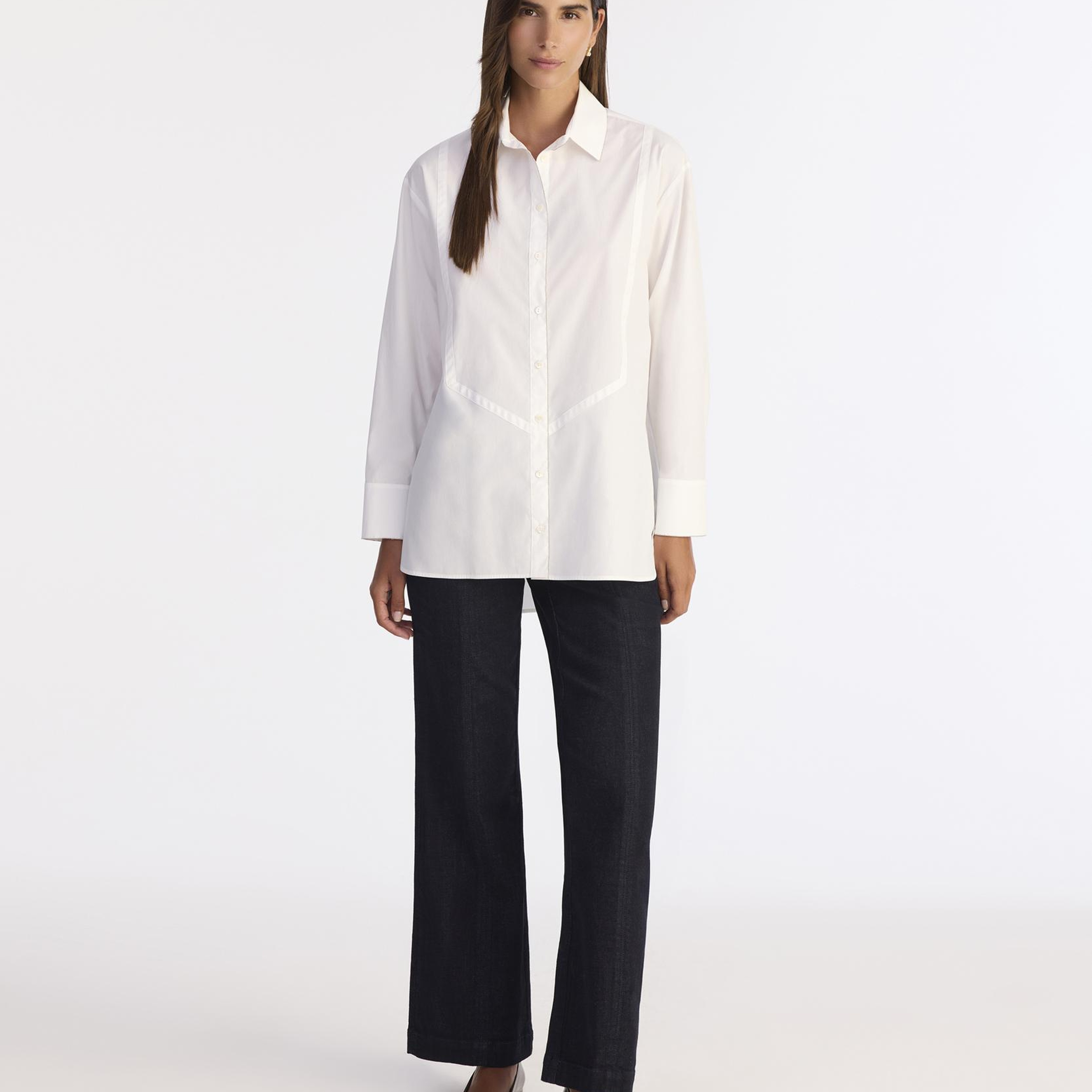 YARGICI Geniş Gömlek Yaka Uzun Kol Gömlek