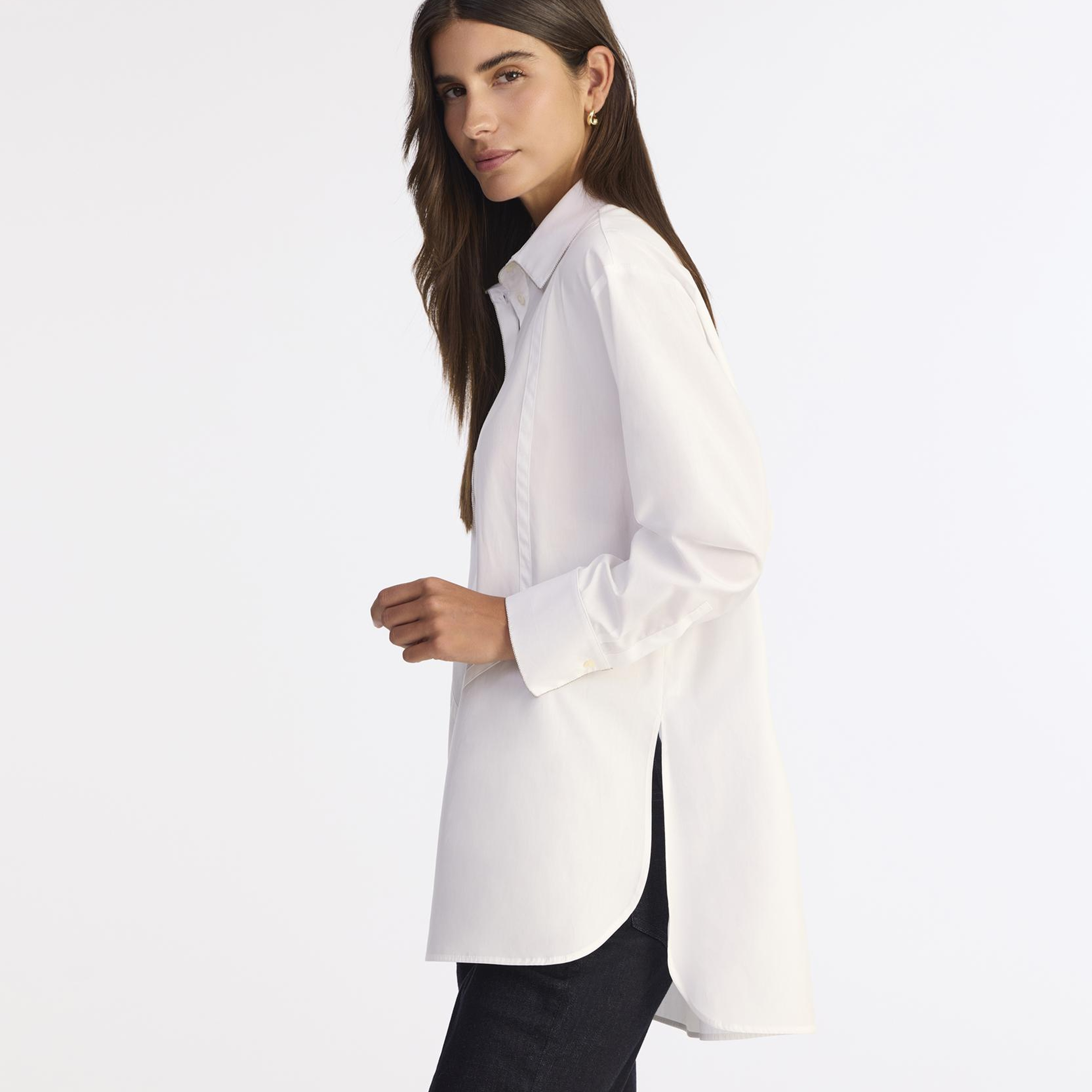 YARGICI Geniş Gömlek Yaka Uzun Kol Gömlek