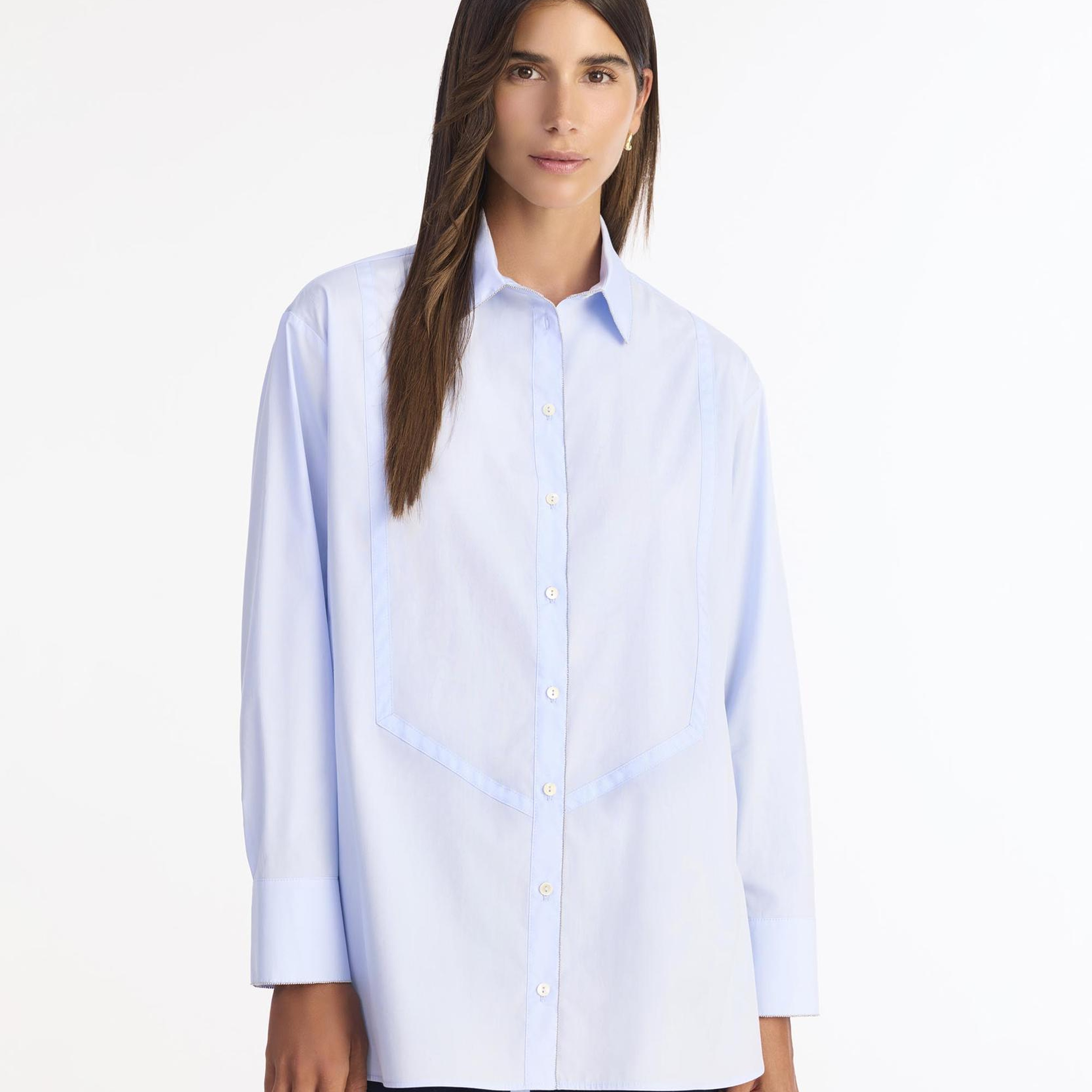 YARGICI Geniş Gömlek Yaka Uzun Kol Gömlek