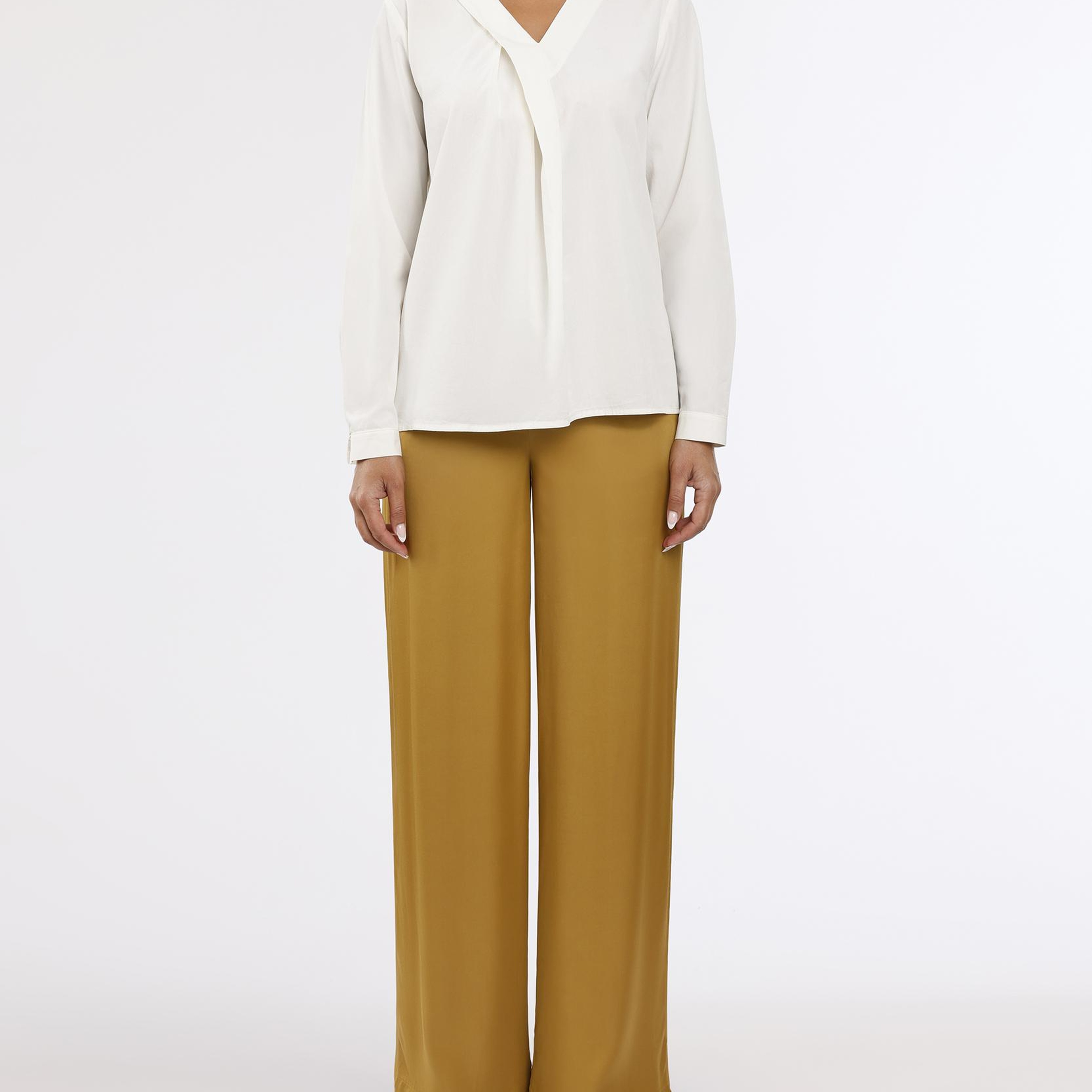 YARGICI Geniş Yüksek Bel Pantolon