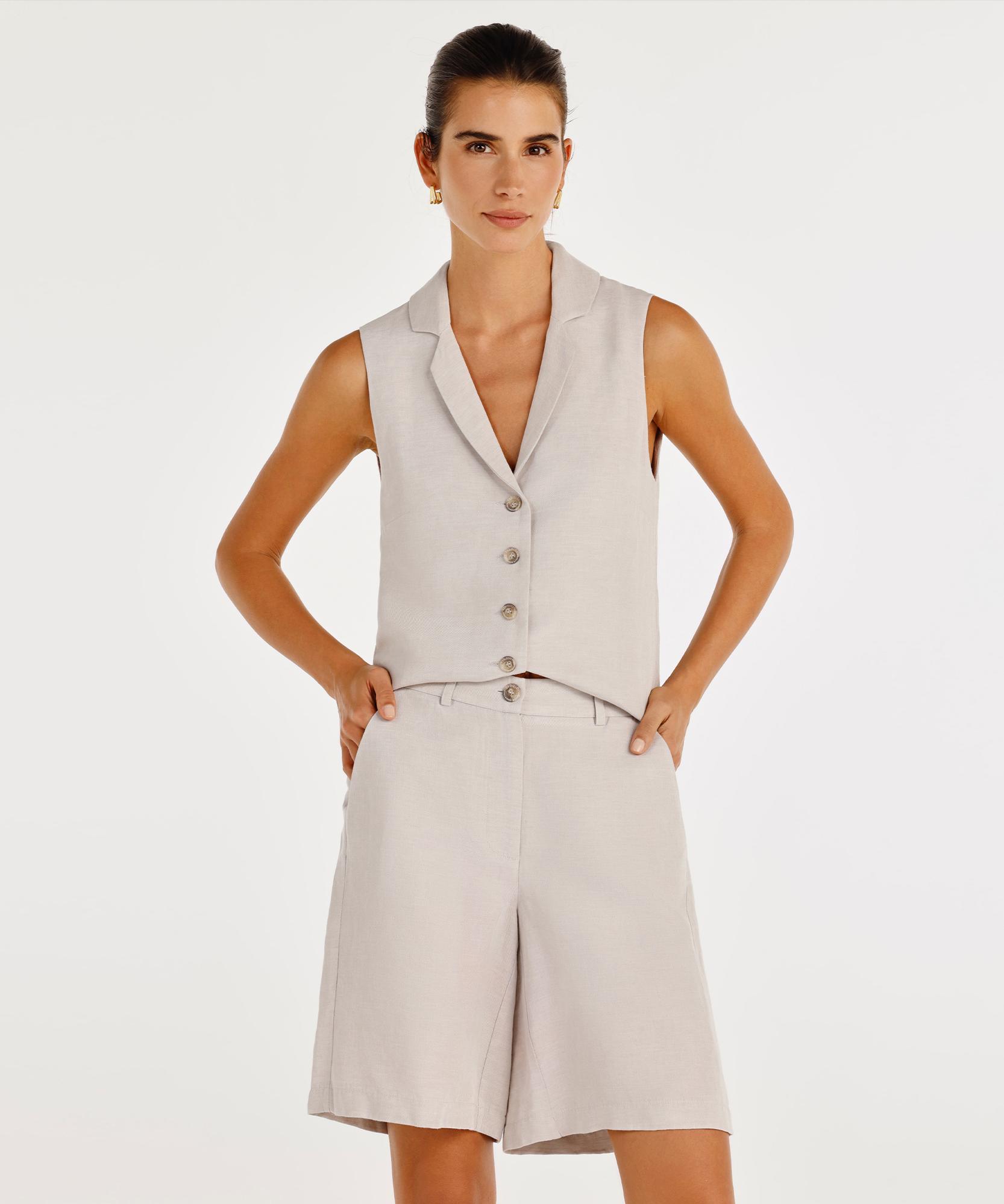 YARGICI Düz Kalıplı Bermuda