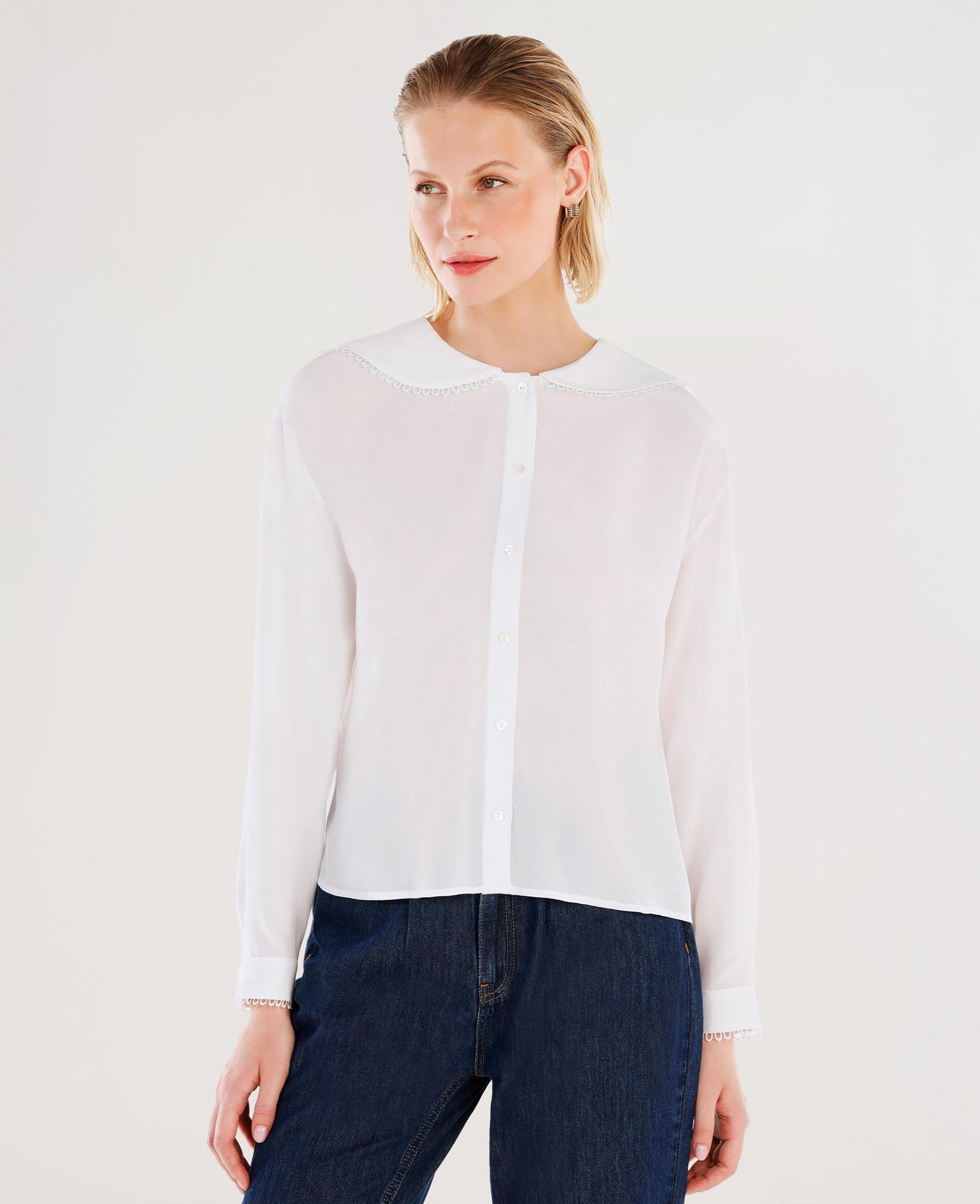 YARGICI Dantel Şeritli Gömlek