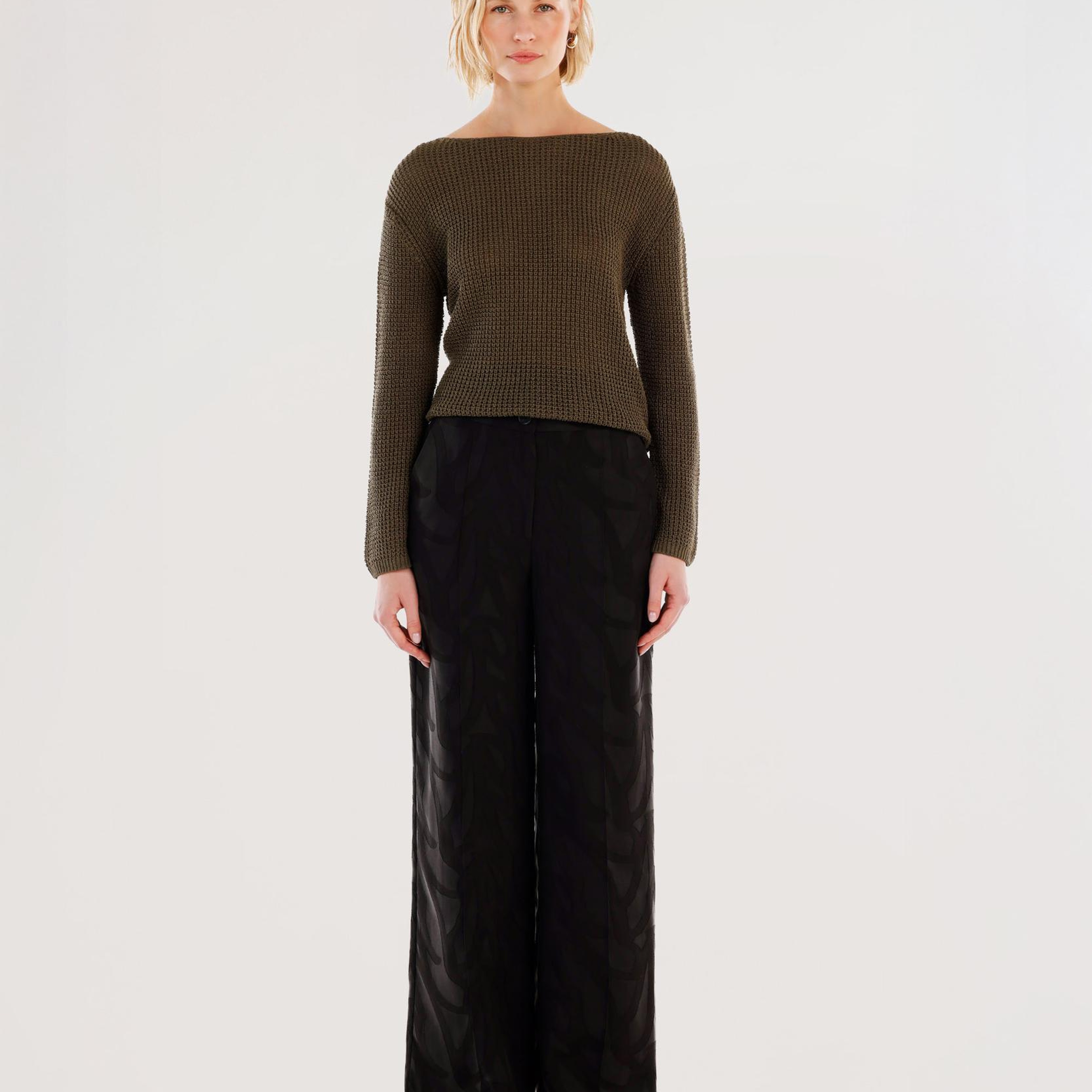 YARGICI Nervür Detaylı Pantolon