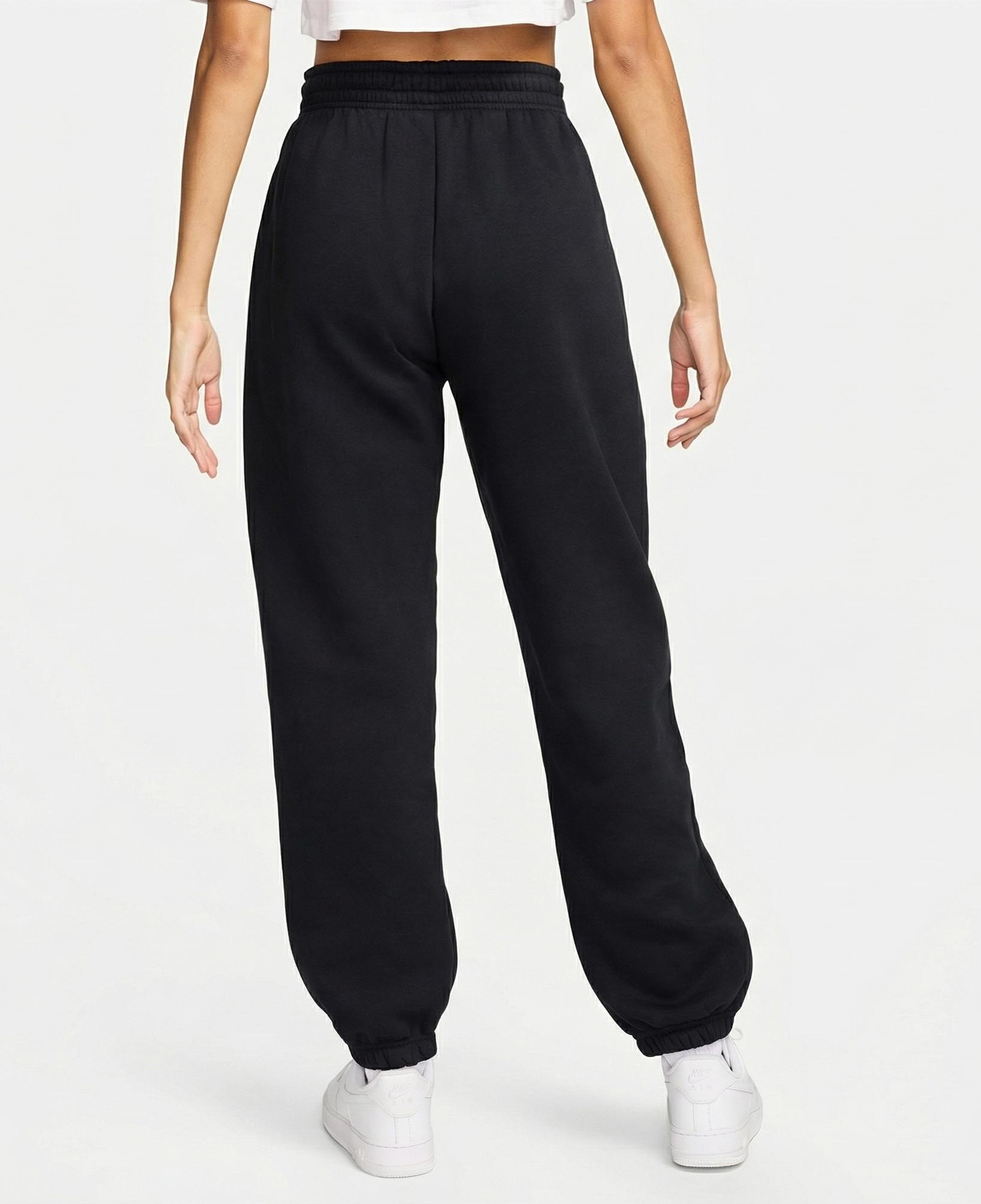 Nike Sportswear Phoenix Fleece High Rise Kadın Siyah Eşofman Altı