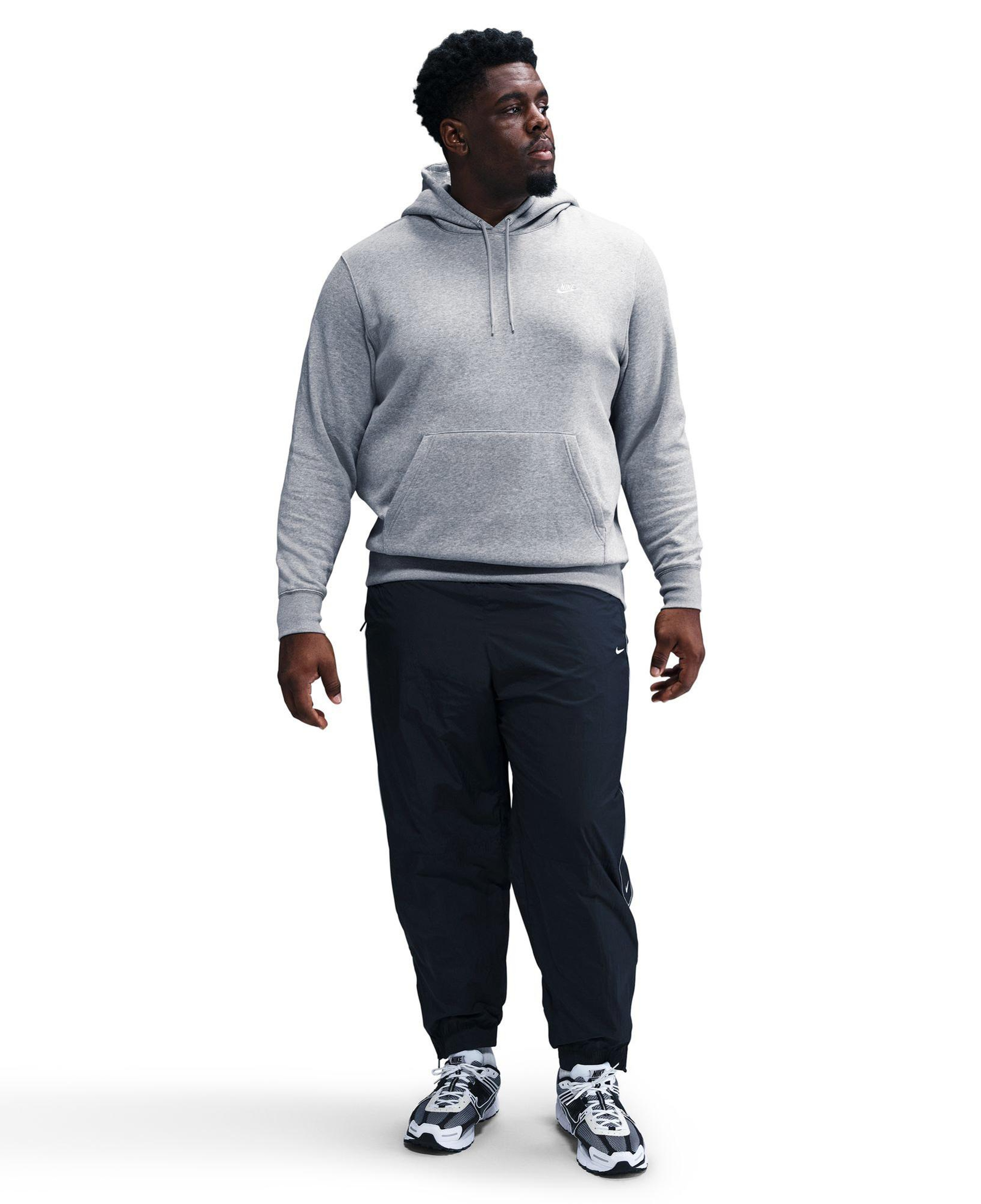 Nike Club Pullover Fleece Erkek Gri Hoodie