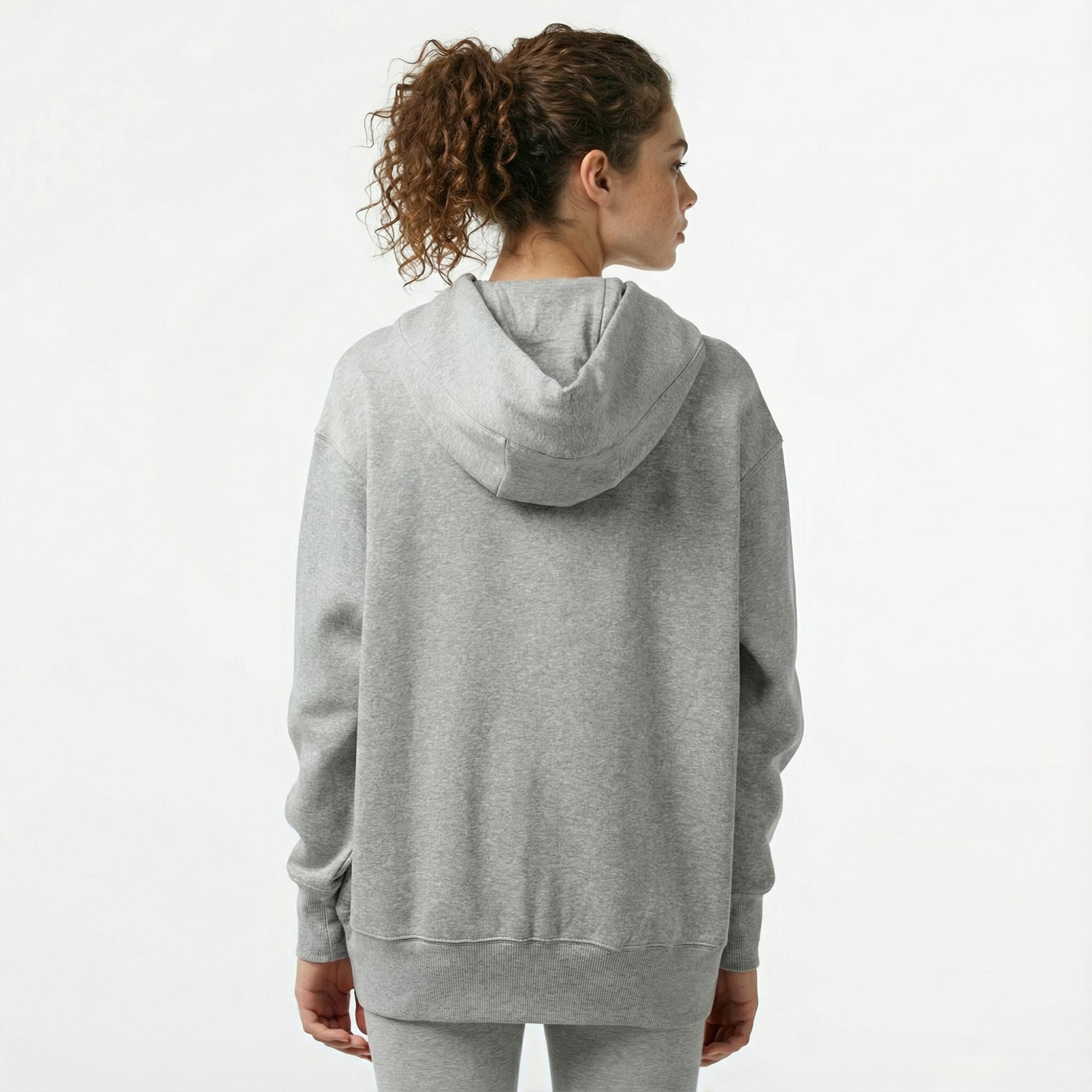 Nike Sportswear Phoenix Fleece Oversize Kadın Gri Hoodie