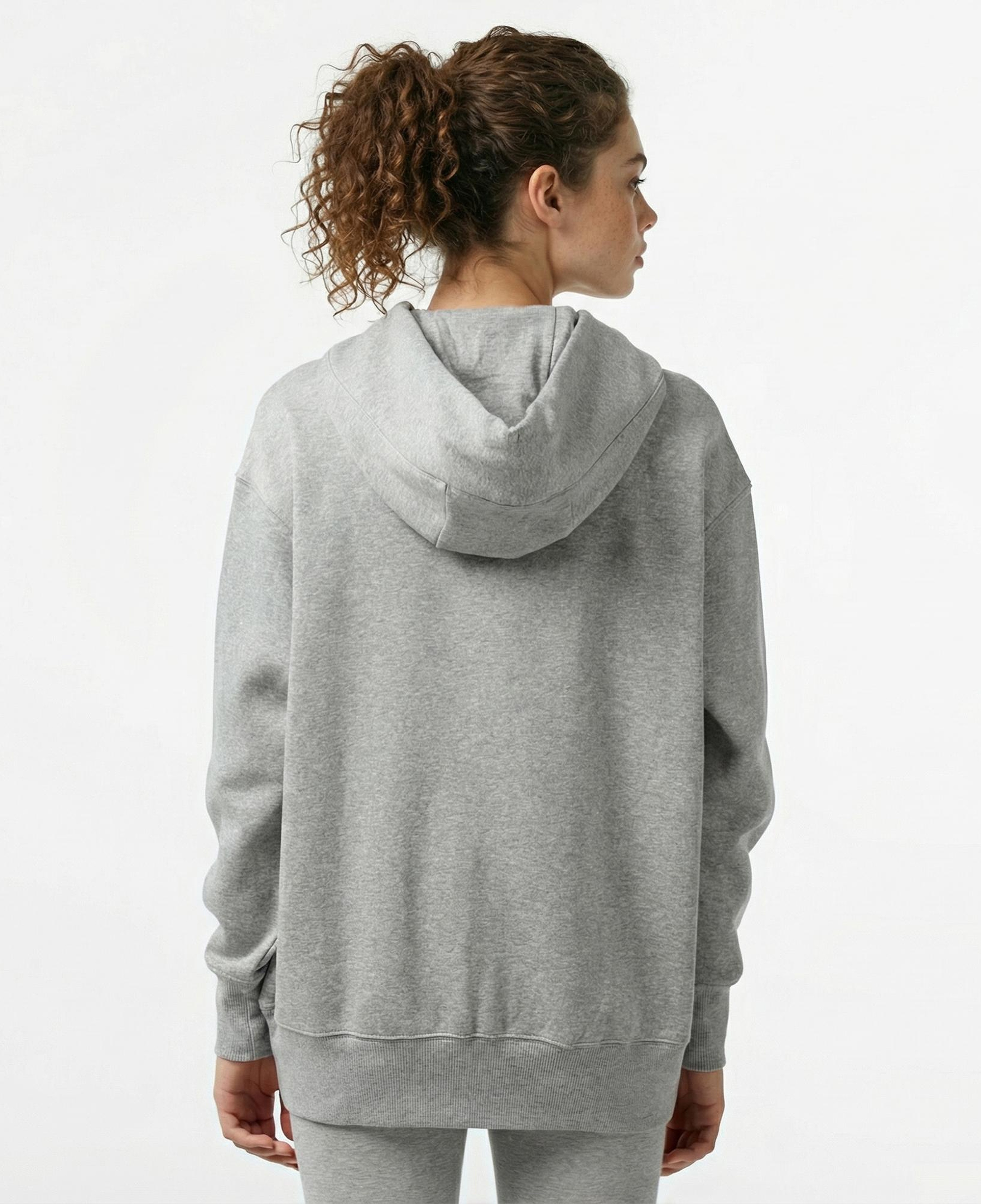 Nike Sportswear Phoenix Fleece Oversize Kadın Gri Hoodie