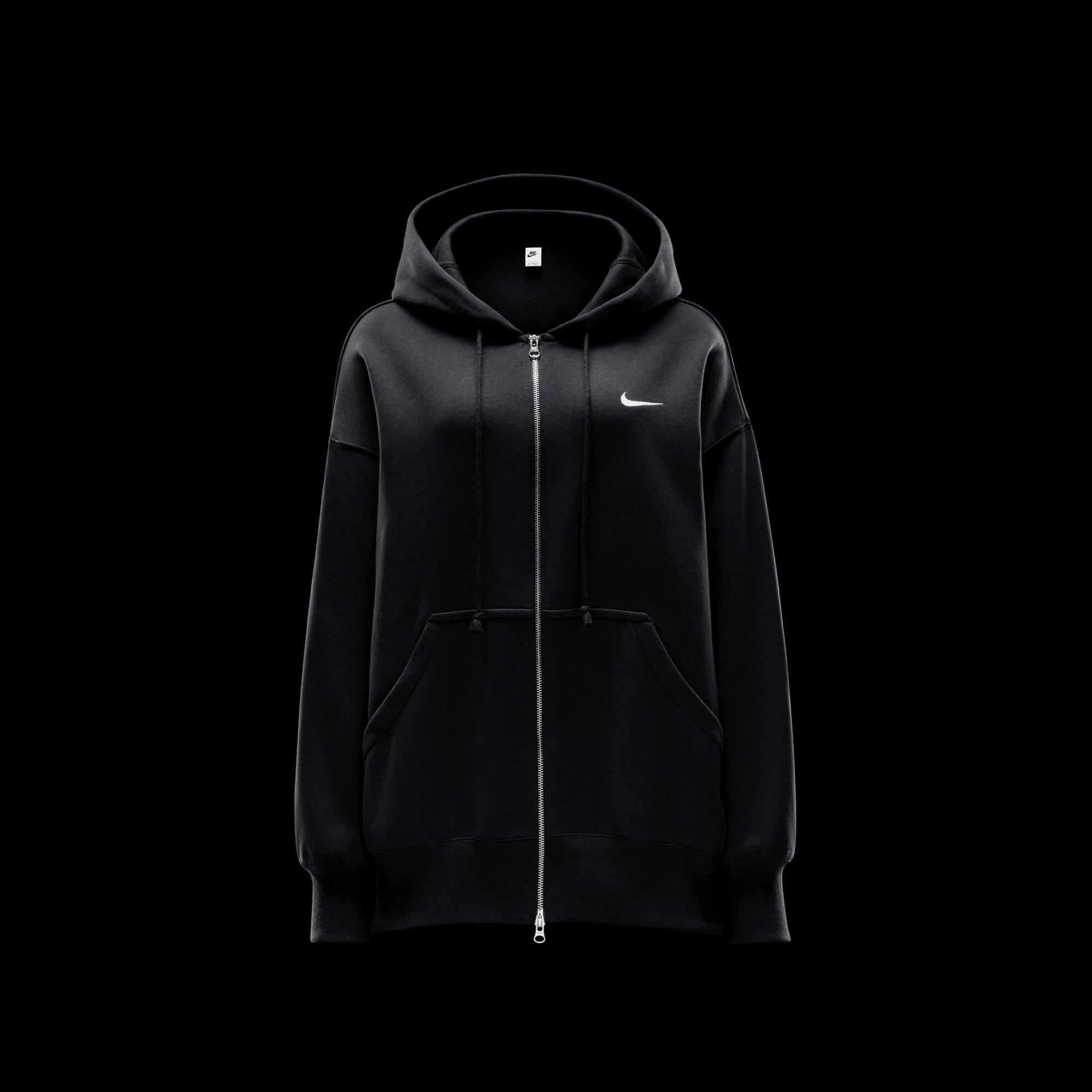 Nike Sportswear Phoenix Fleece Oversize Kadın Siyah Hoodie