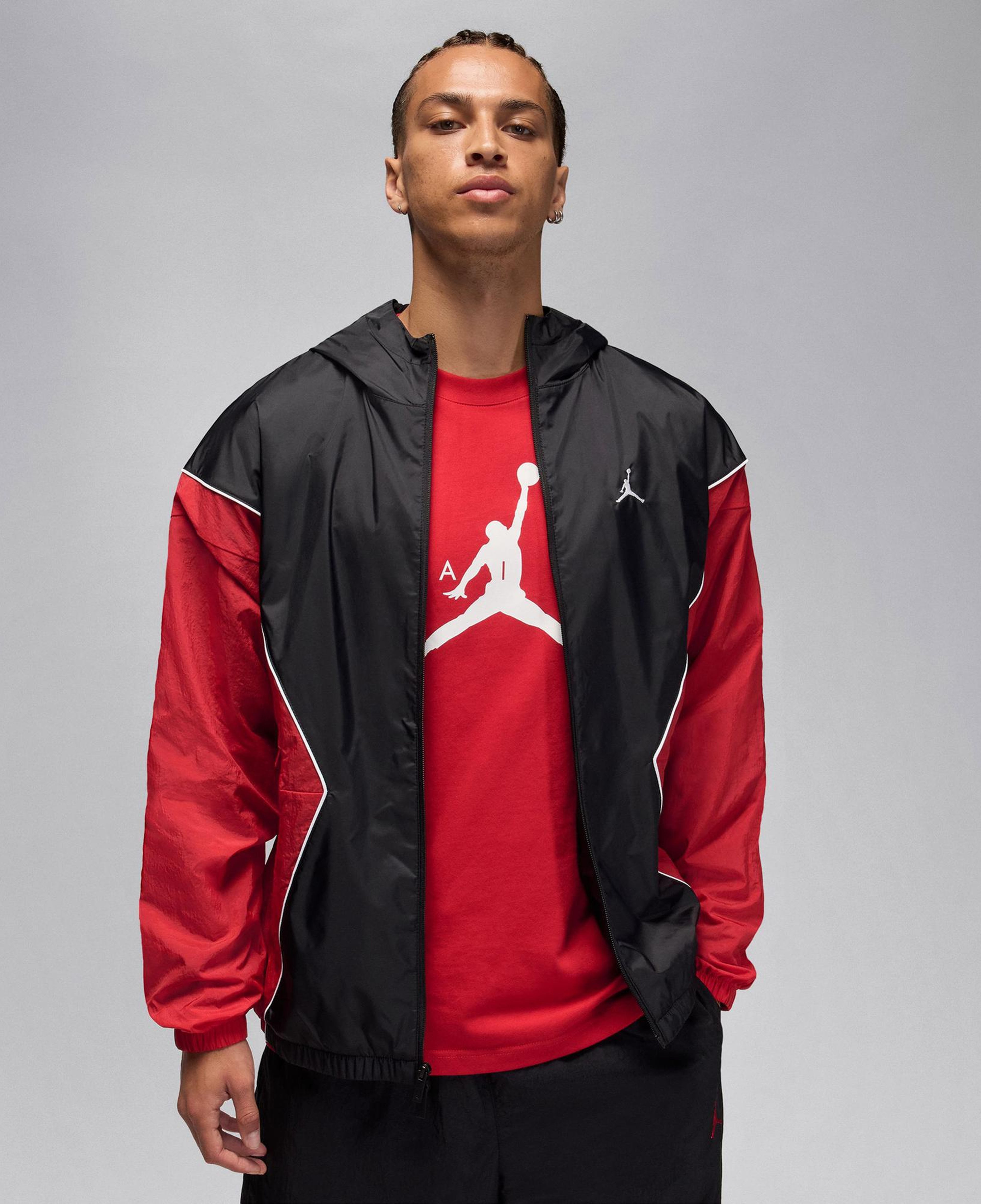 Jordan Brooklyn Draft Erkek Siyah Ceket