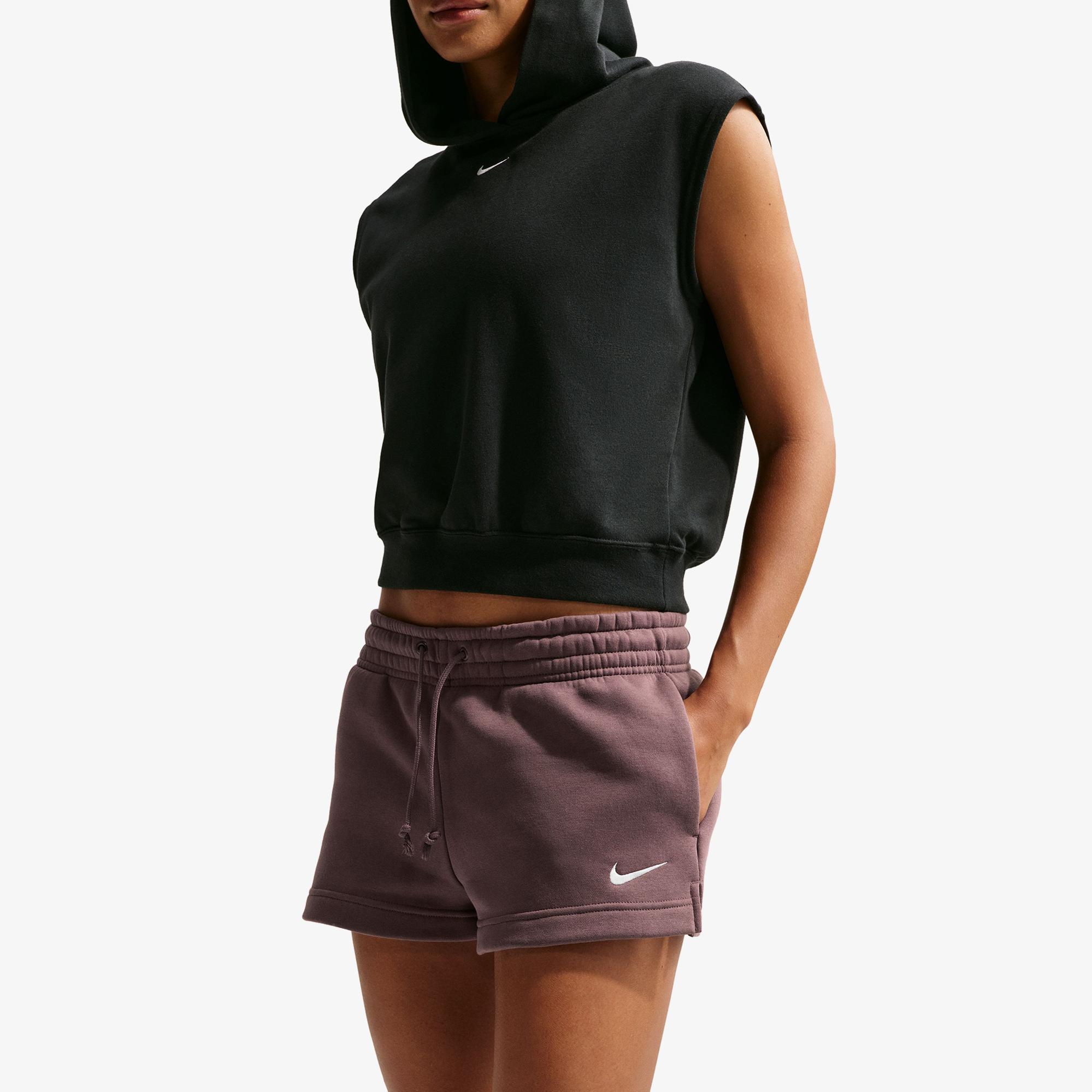 Nike Sportswear Phoenix Fleece 5 cm Kadın Kahverengi Şort
