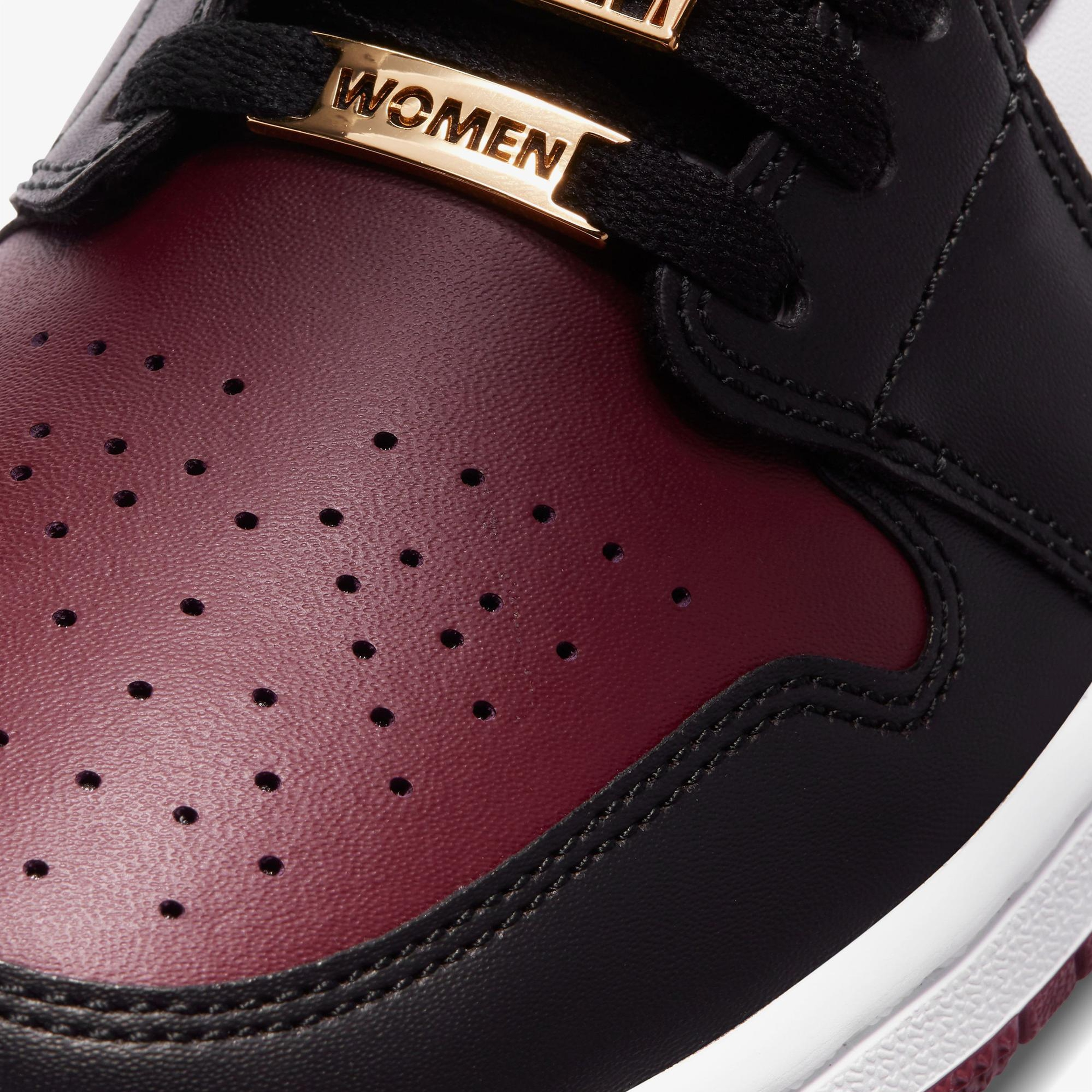 Jordan Air 1 Mid SE Kadın Bordo Spor Ayakkabı