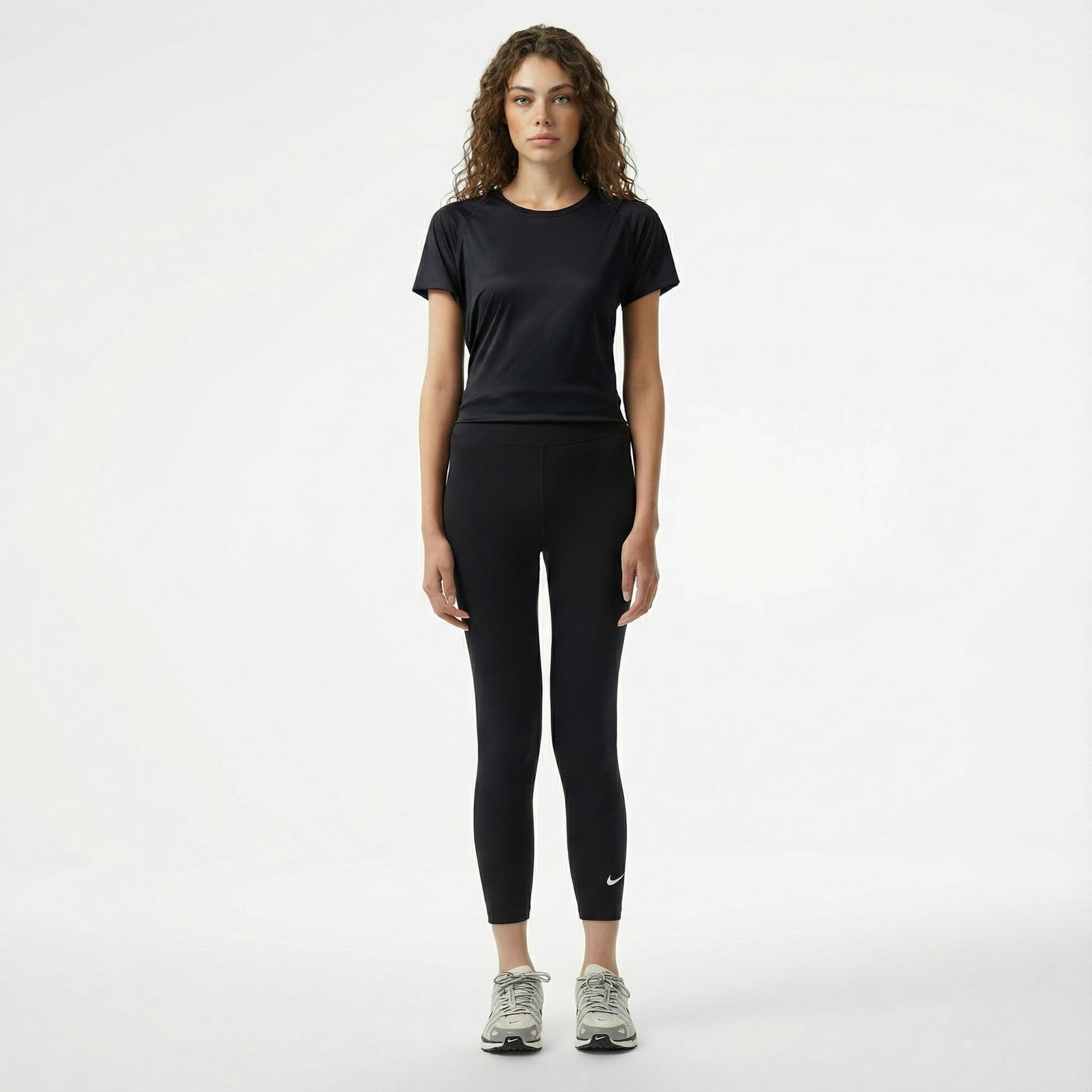 Nike Sportswear Classic High Rise 7/8 Kadın Siyah Tayt