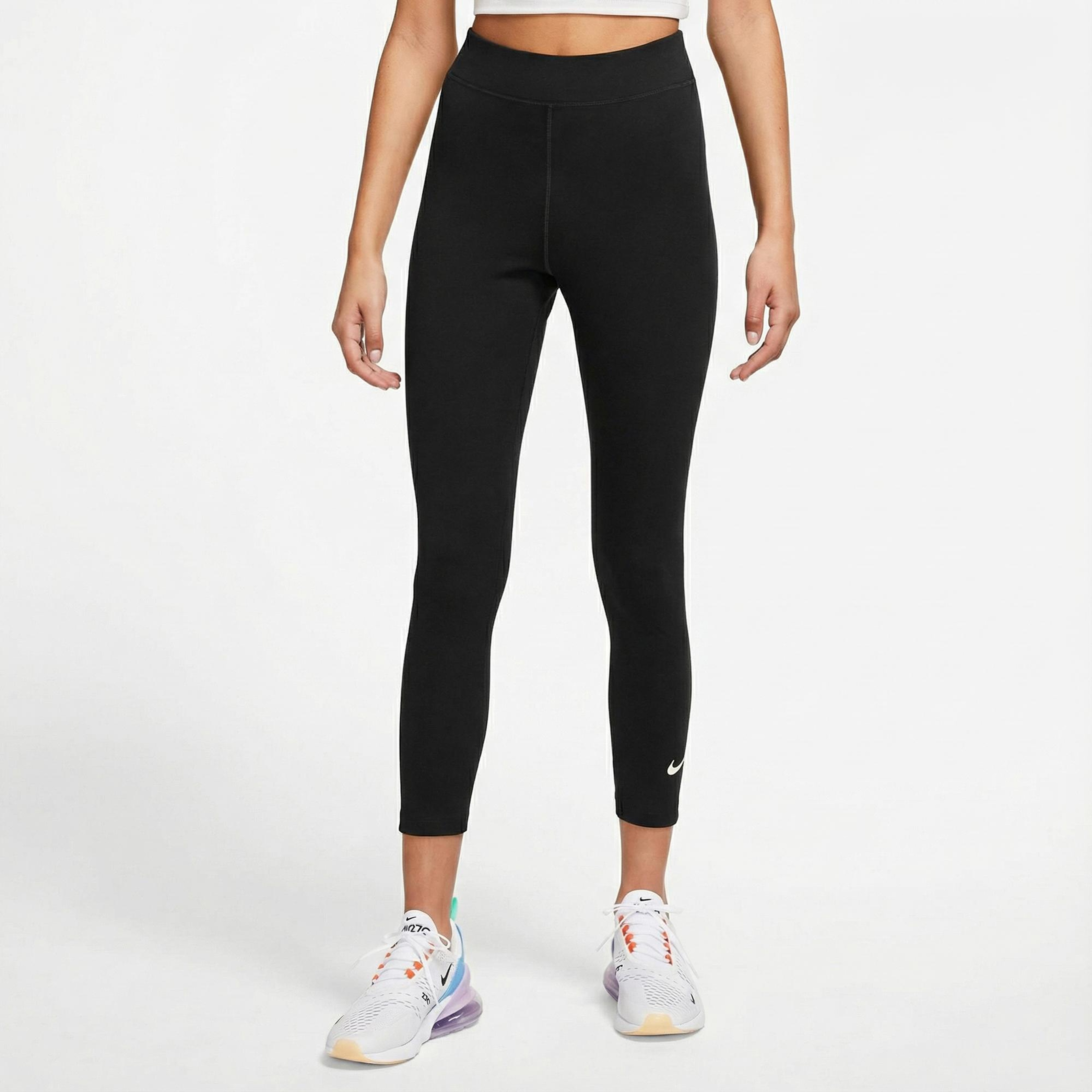Nike Sportswear Classic High Rise 7/8 Kadın Siyah Tayt