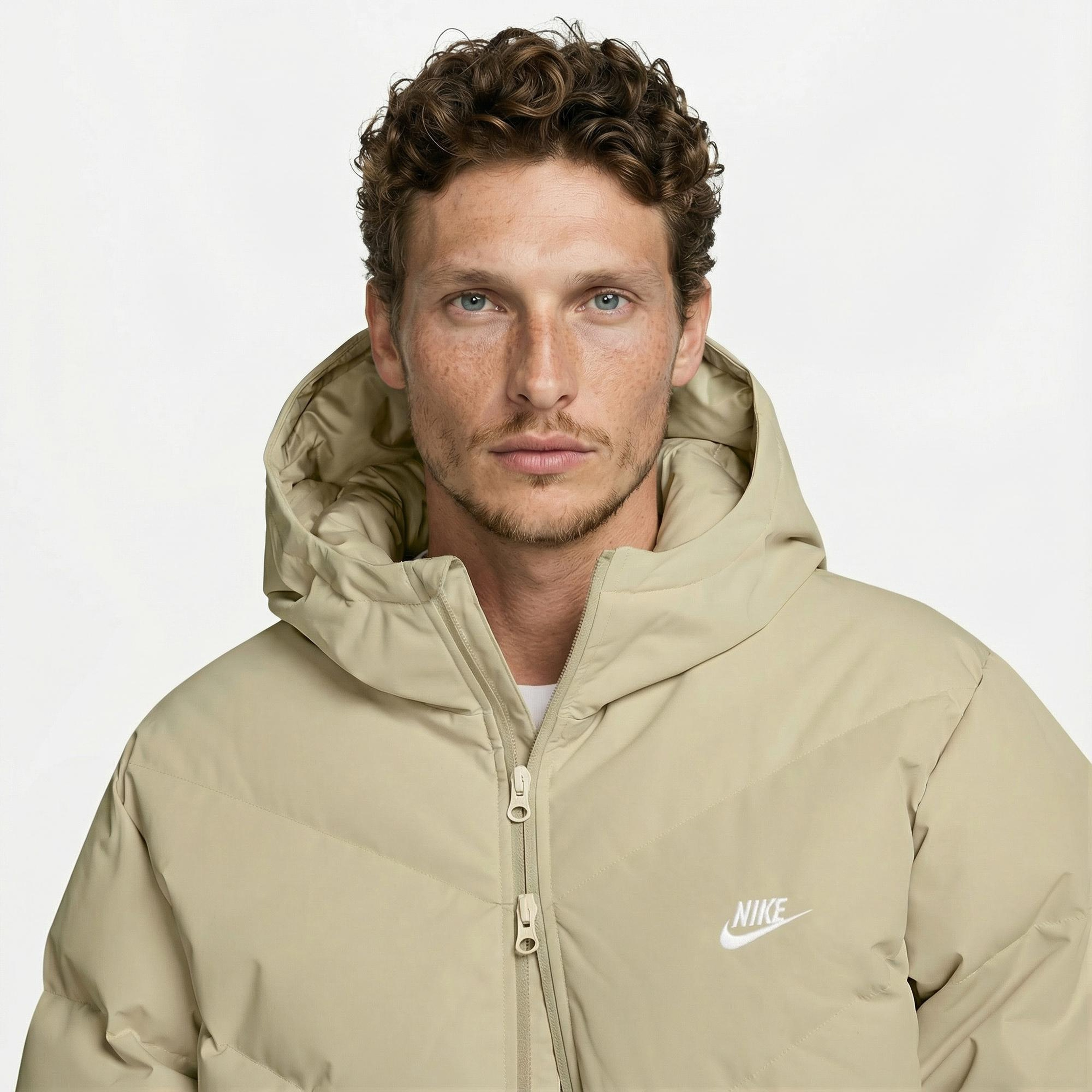 Nike Windrunner Statement Down Erkek Bej Mont