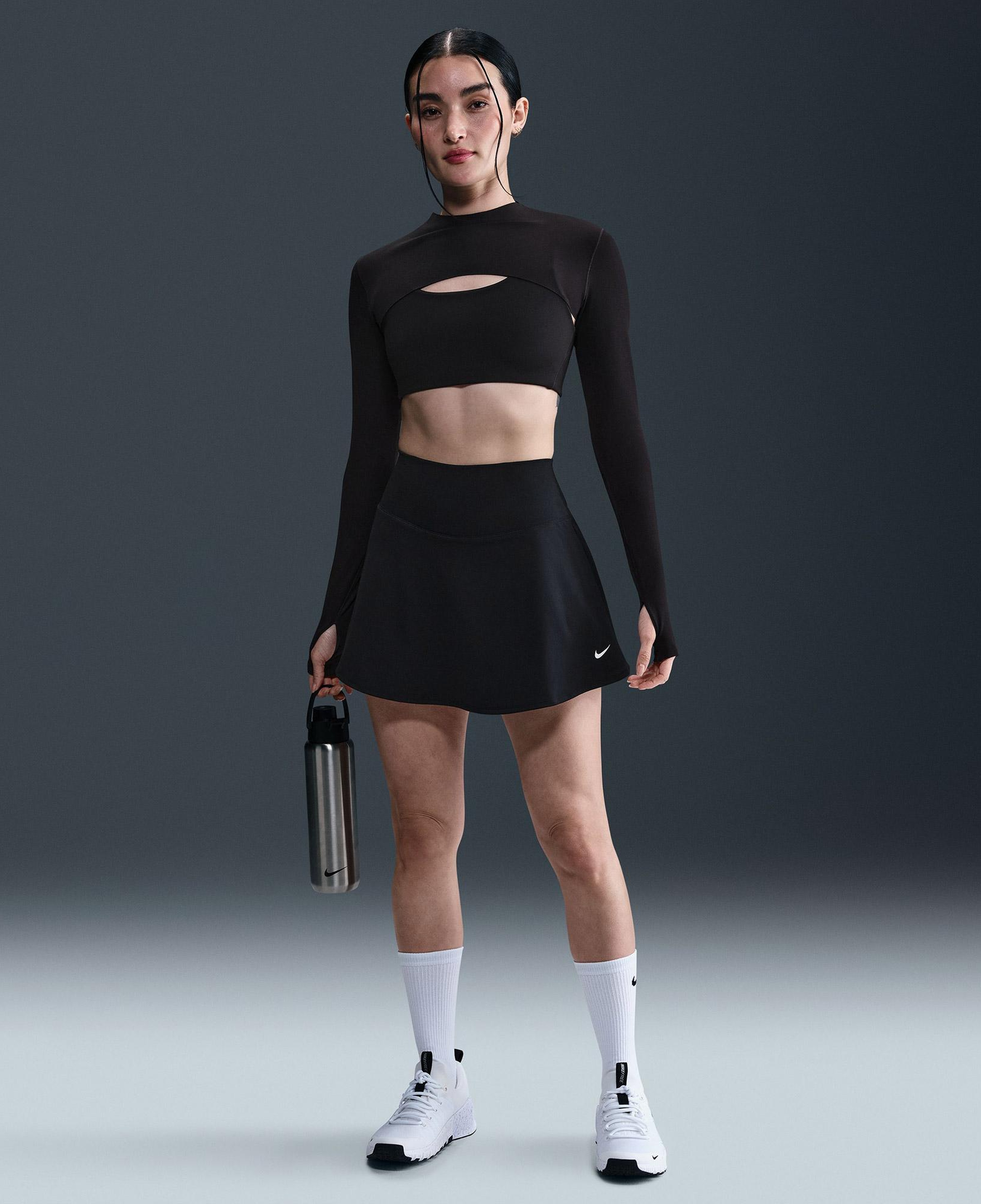 Nike One Dri-Fit Kadın Siyah Etek