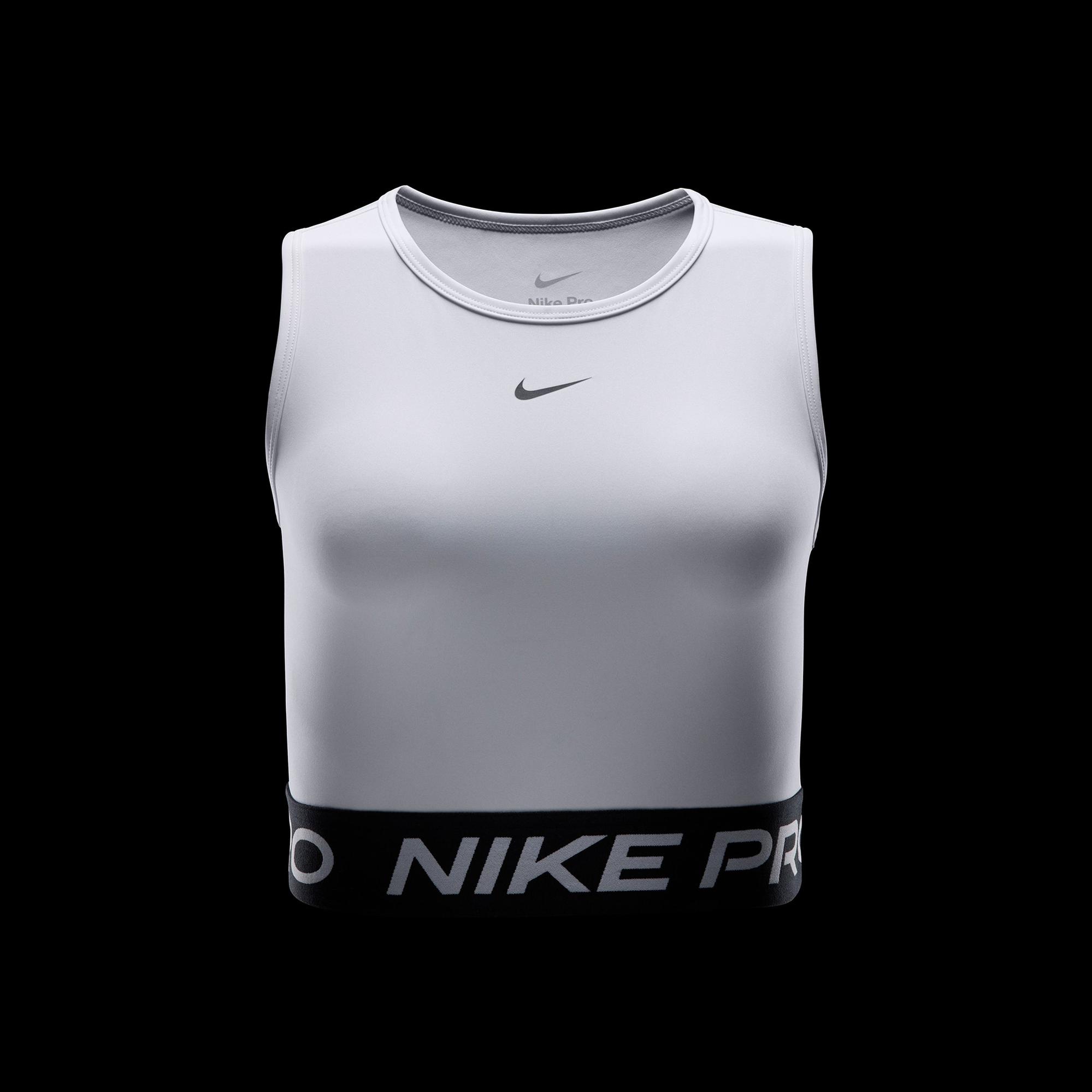 Nike Pro Dri-Fit Kadın Beyaz Crop T-Shirt