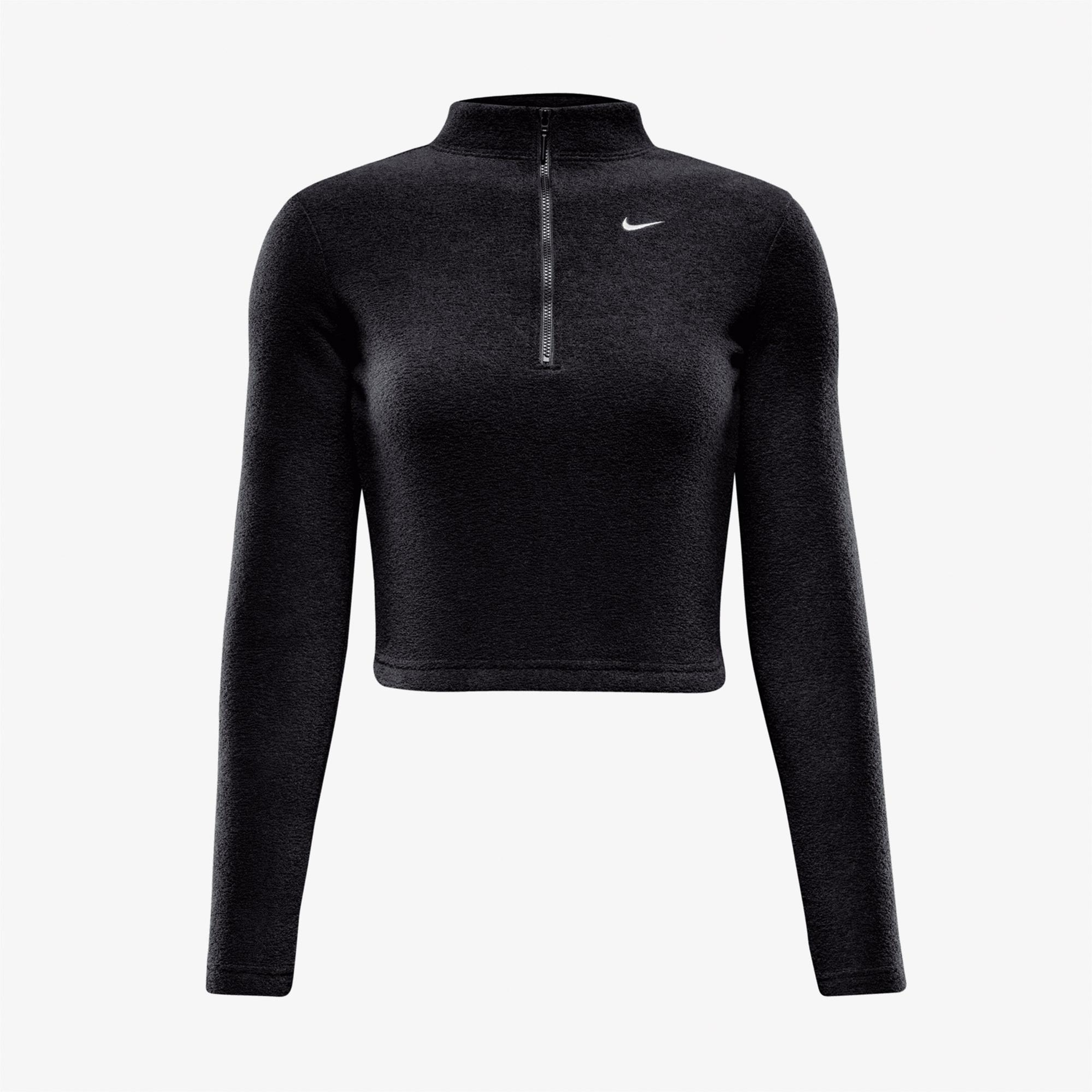 Nike Sportswear Phoenix Plush Kadın Siyah Sweatshirt