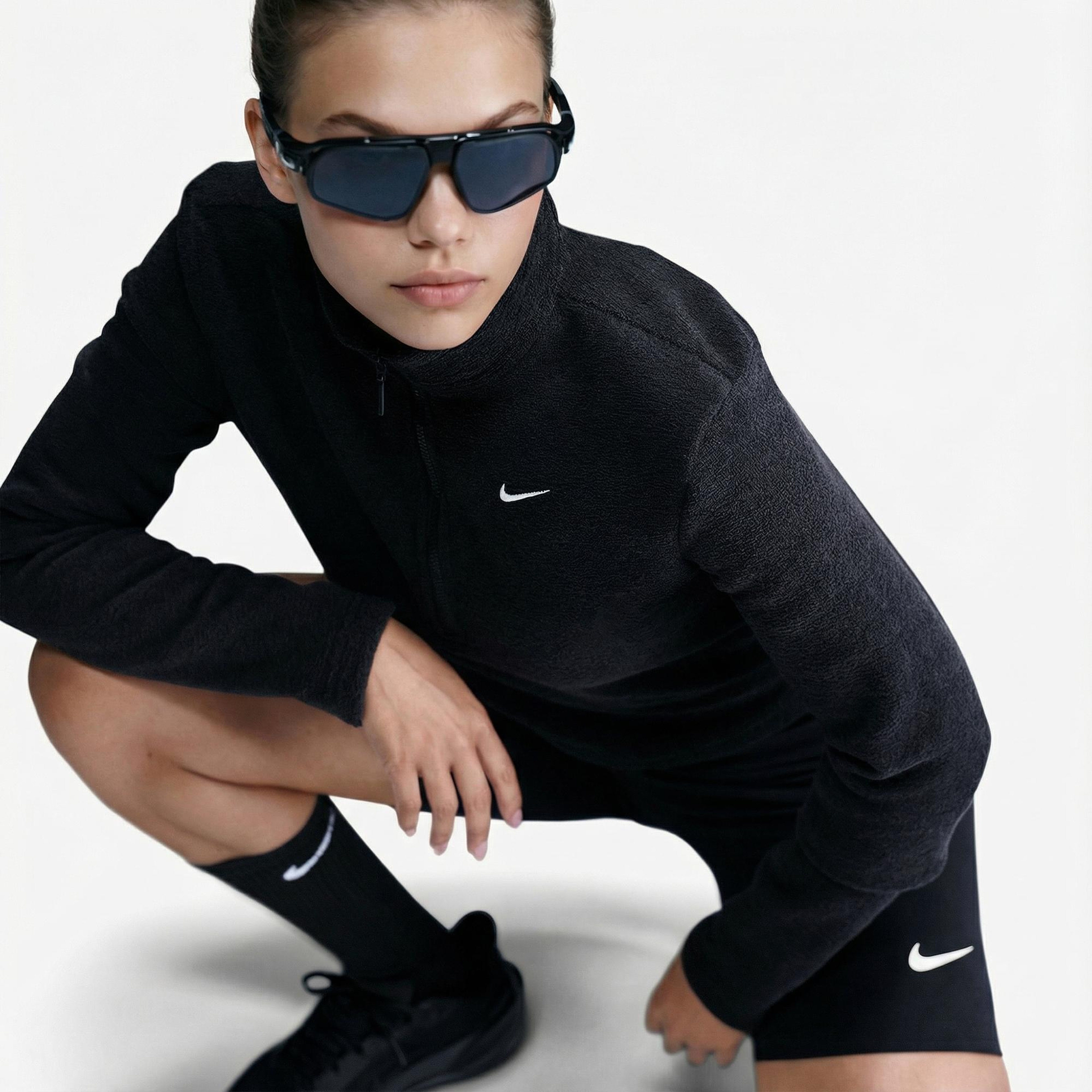 Nike Sportswear Phoenix Plush Kadın Siyah Sweatshirt