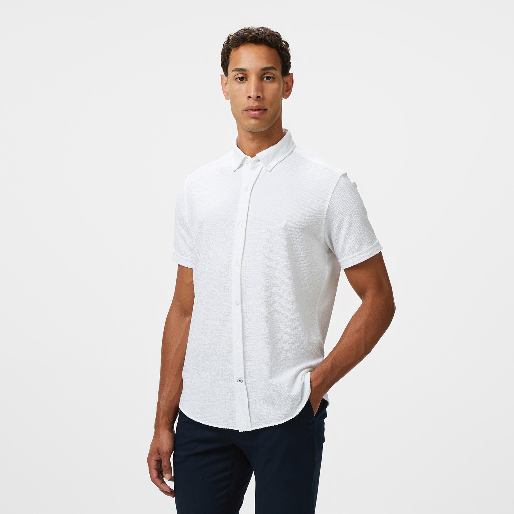 Nautica Erkek Beyaz Classic Fit Gömlek