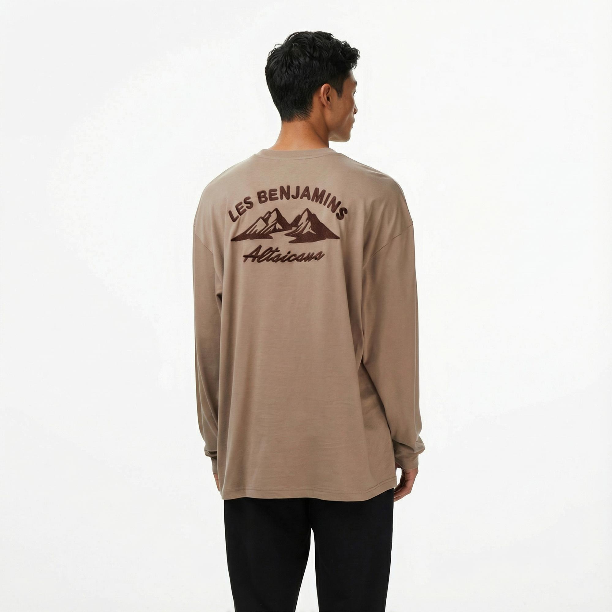 Les Benjamins 002 Erkek Bej T-Shirt