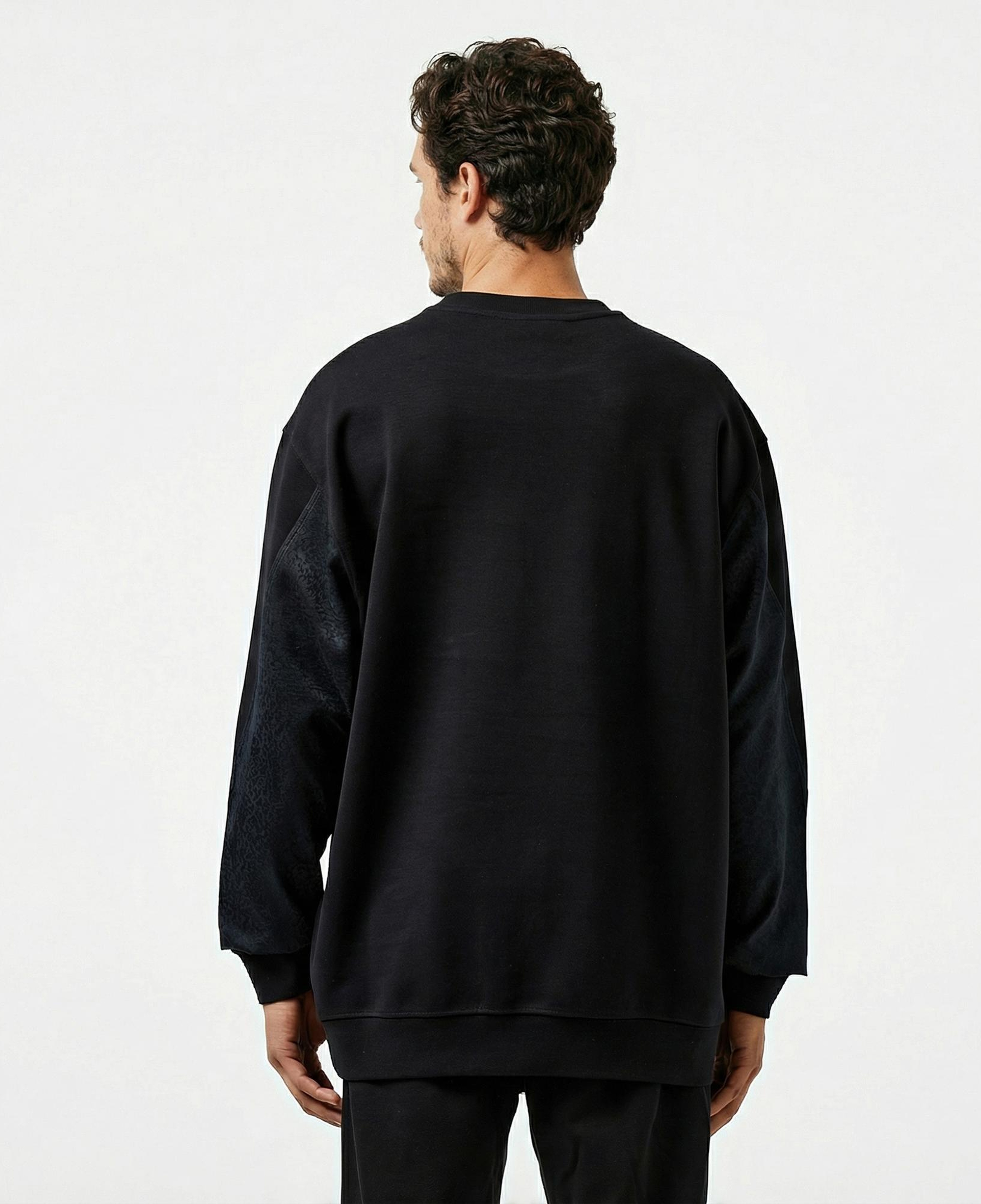 Les Benjamins 403 Erkek Siyah Sweatshirt