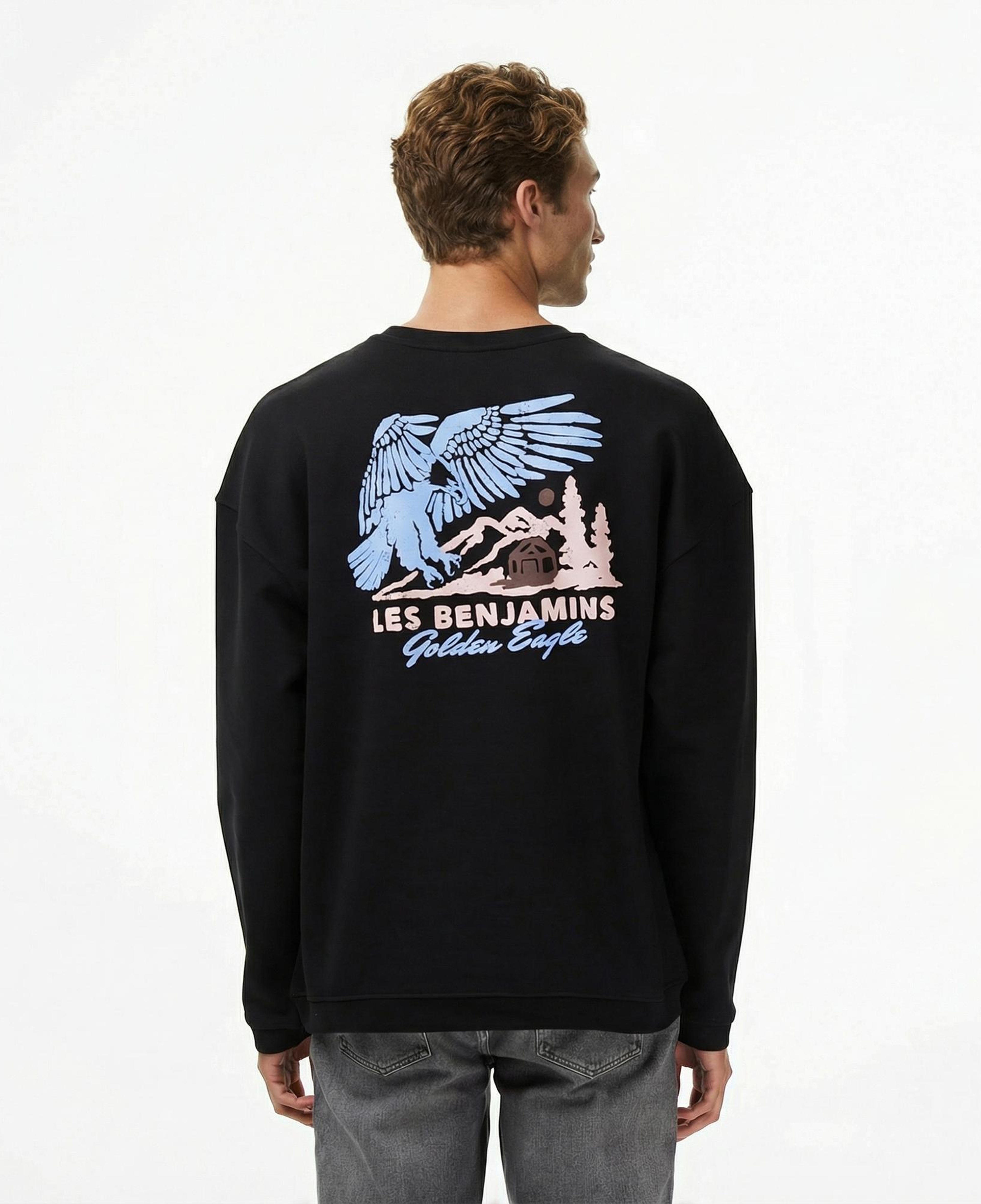 Les Benjamins 005 Erkek Siyah Sweatshirt
