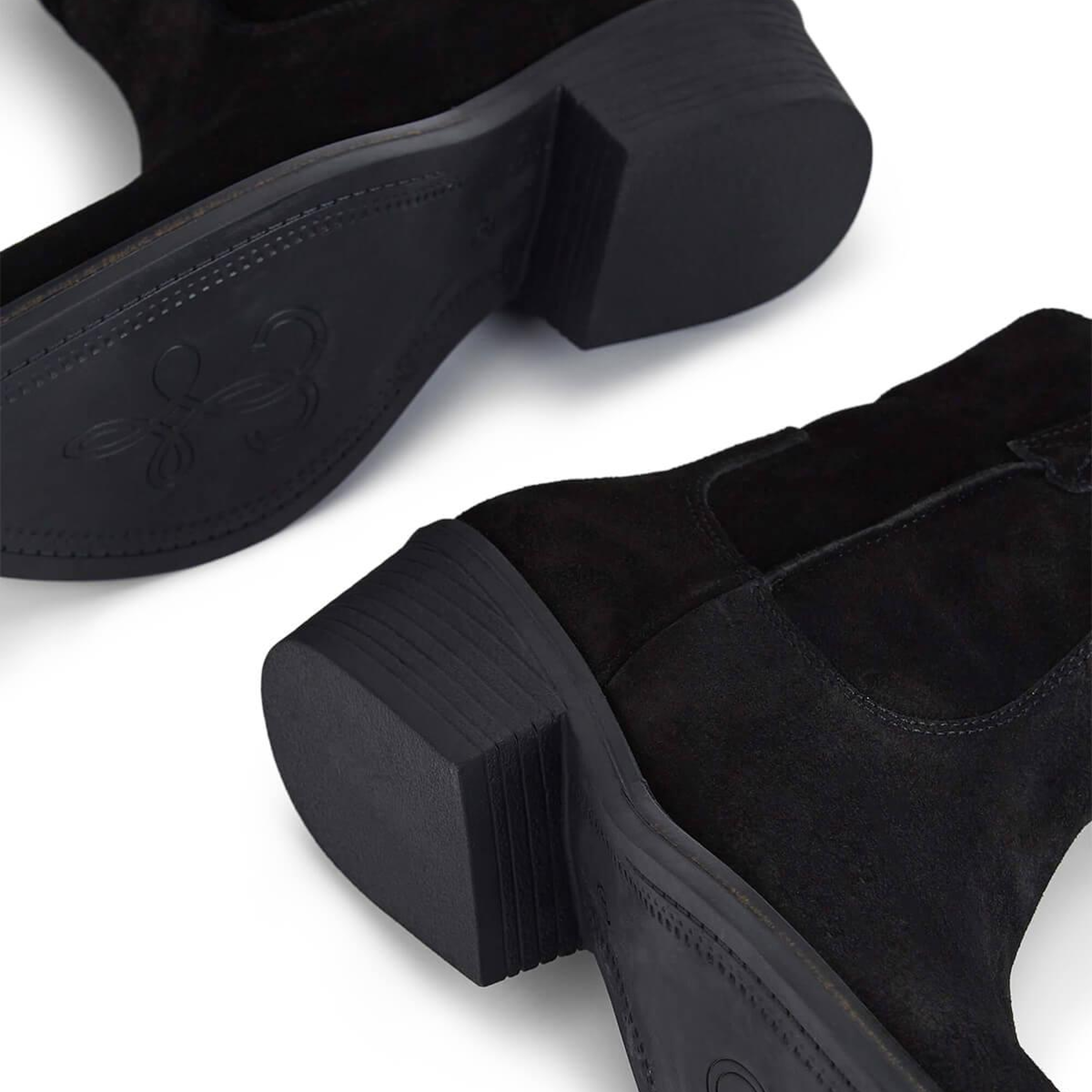 Tamer Tanca Kadın Hakiki Deri Siyah Süet Western Bot