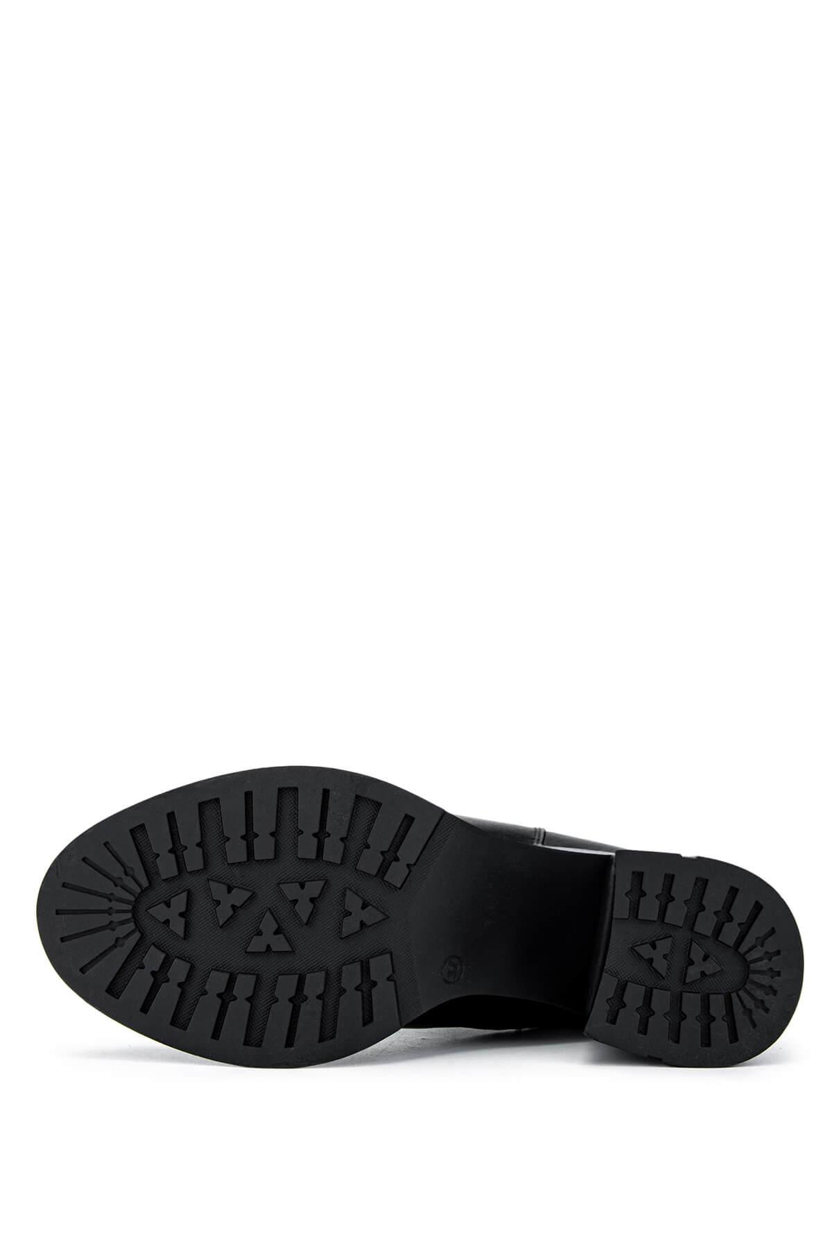 Tamer Tanca Kadın Hakiki Deri Siyah Deri Casual Bot