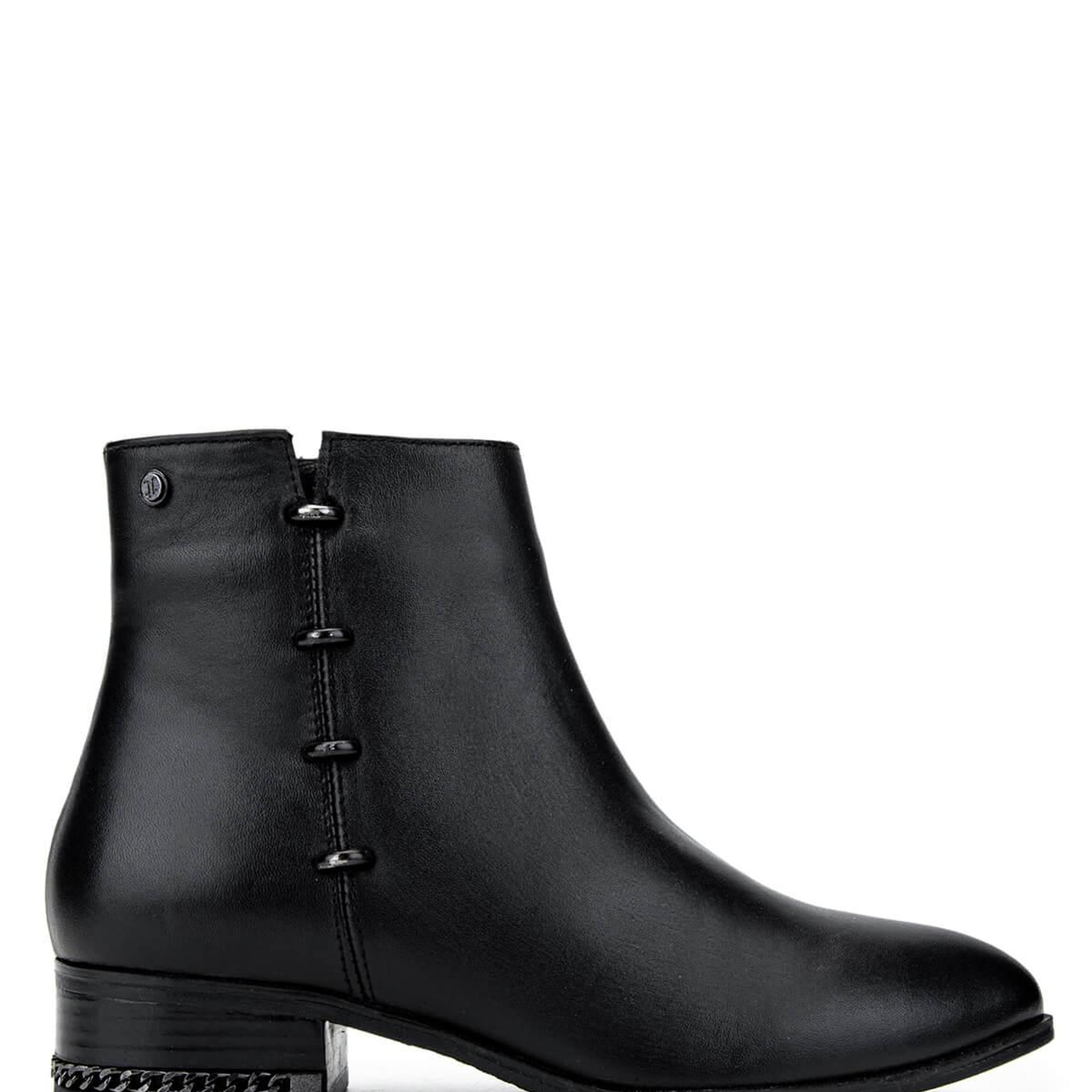 Tamer Tanca Kadın Hakiki Deri Siyah Analin Casual Bot