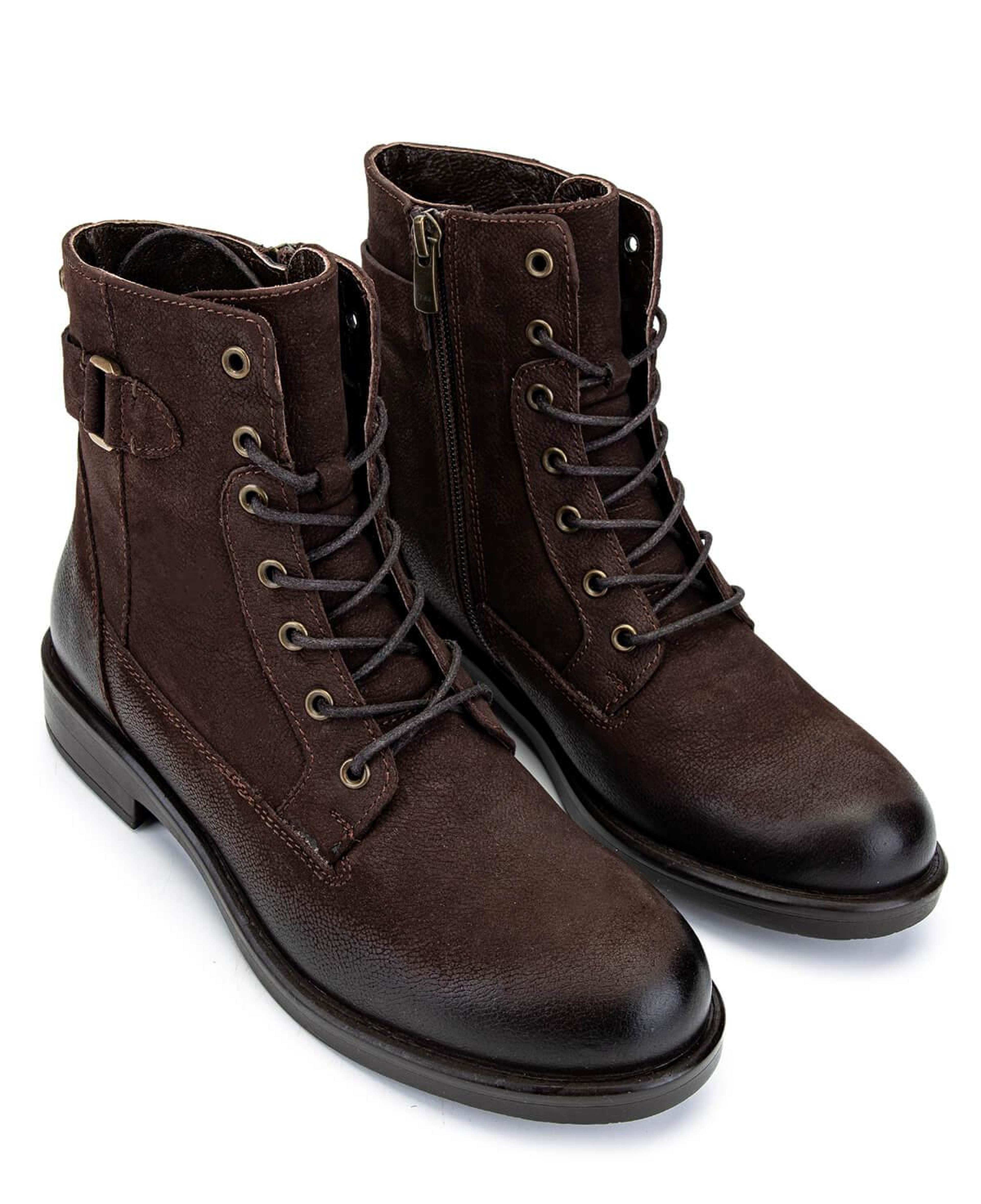 Tamer Tanca Kadın Hakiki Deri Kahverengi Nubuk Casual Bot