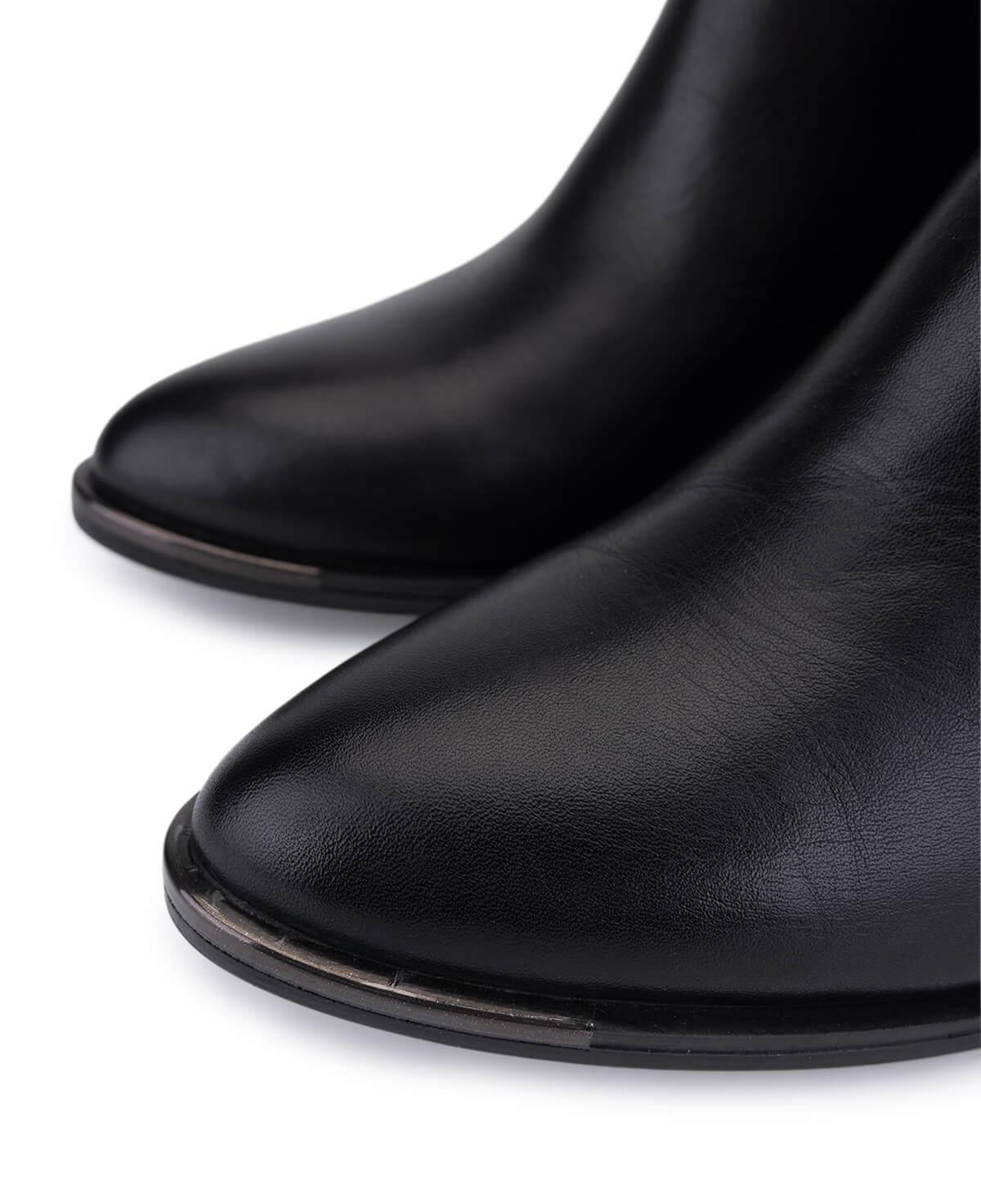 Tamer Tanca Kadın Hakiki Deri Siyah Analin Klasik Bot