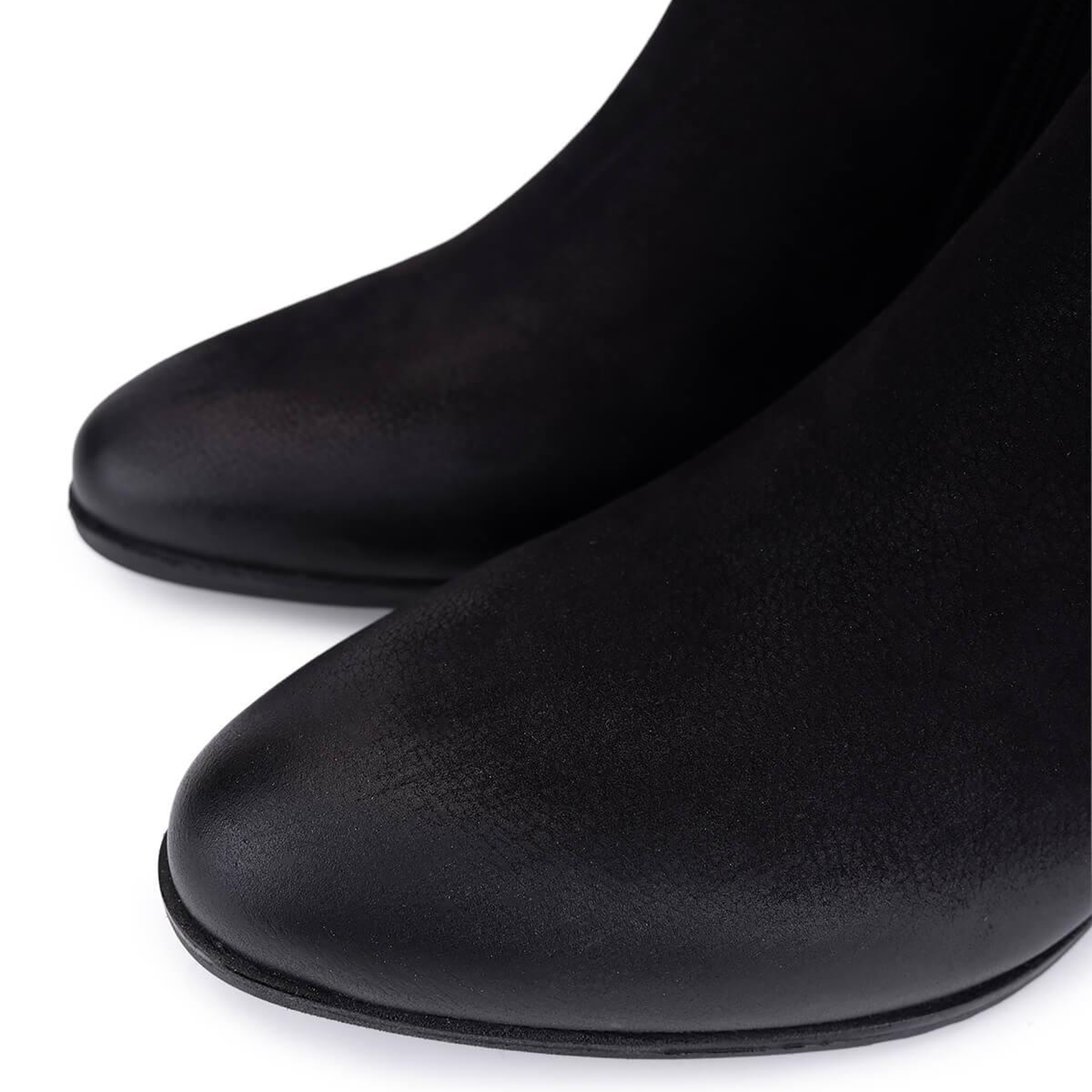 Tamer Tanca Kadın Hakiki Deri Siyah Nubuk Klasik Bot