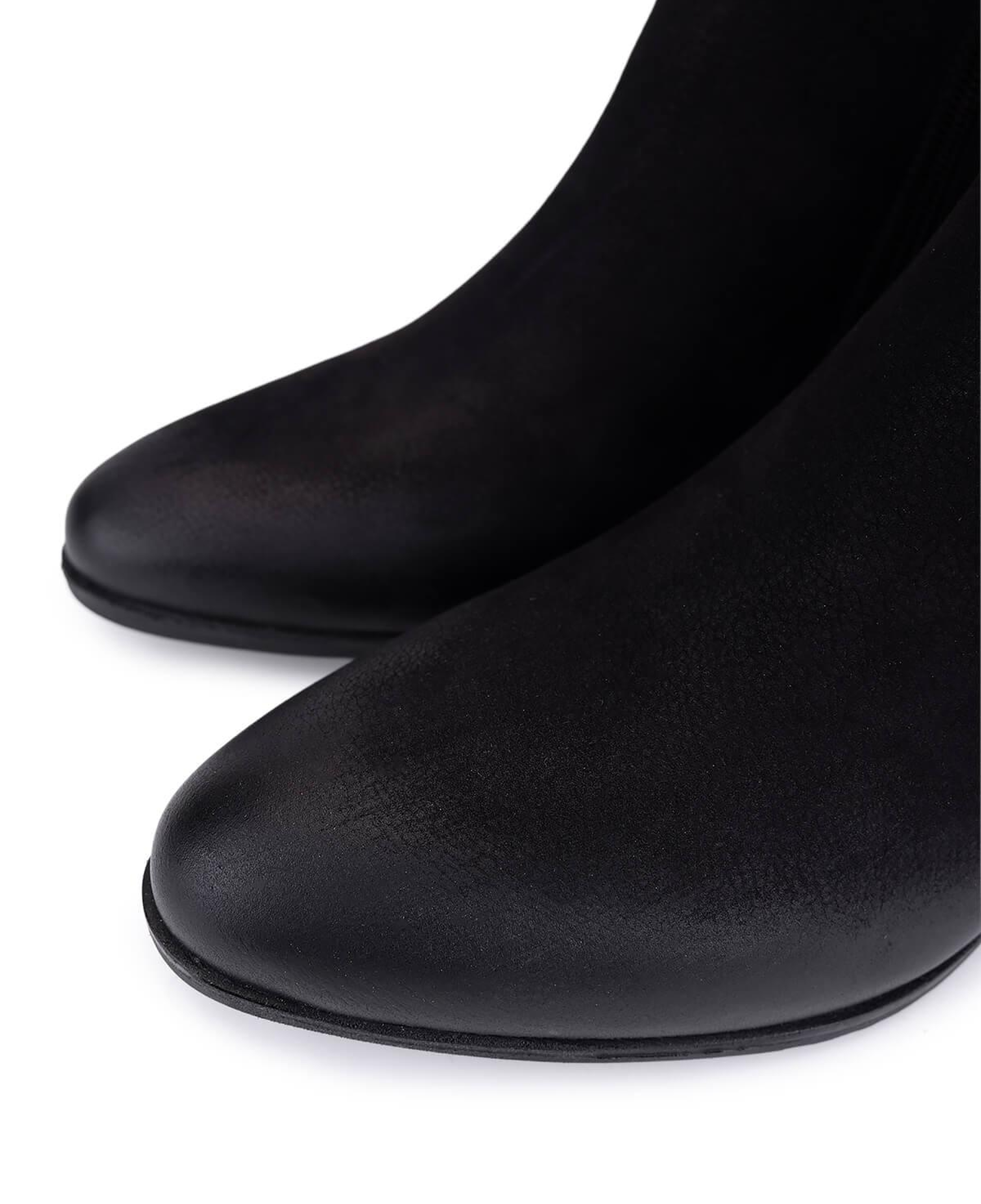 Tamer Tanca Kadın Hakiki Deri Siyah Nubuk Klasik Bot