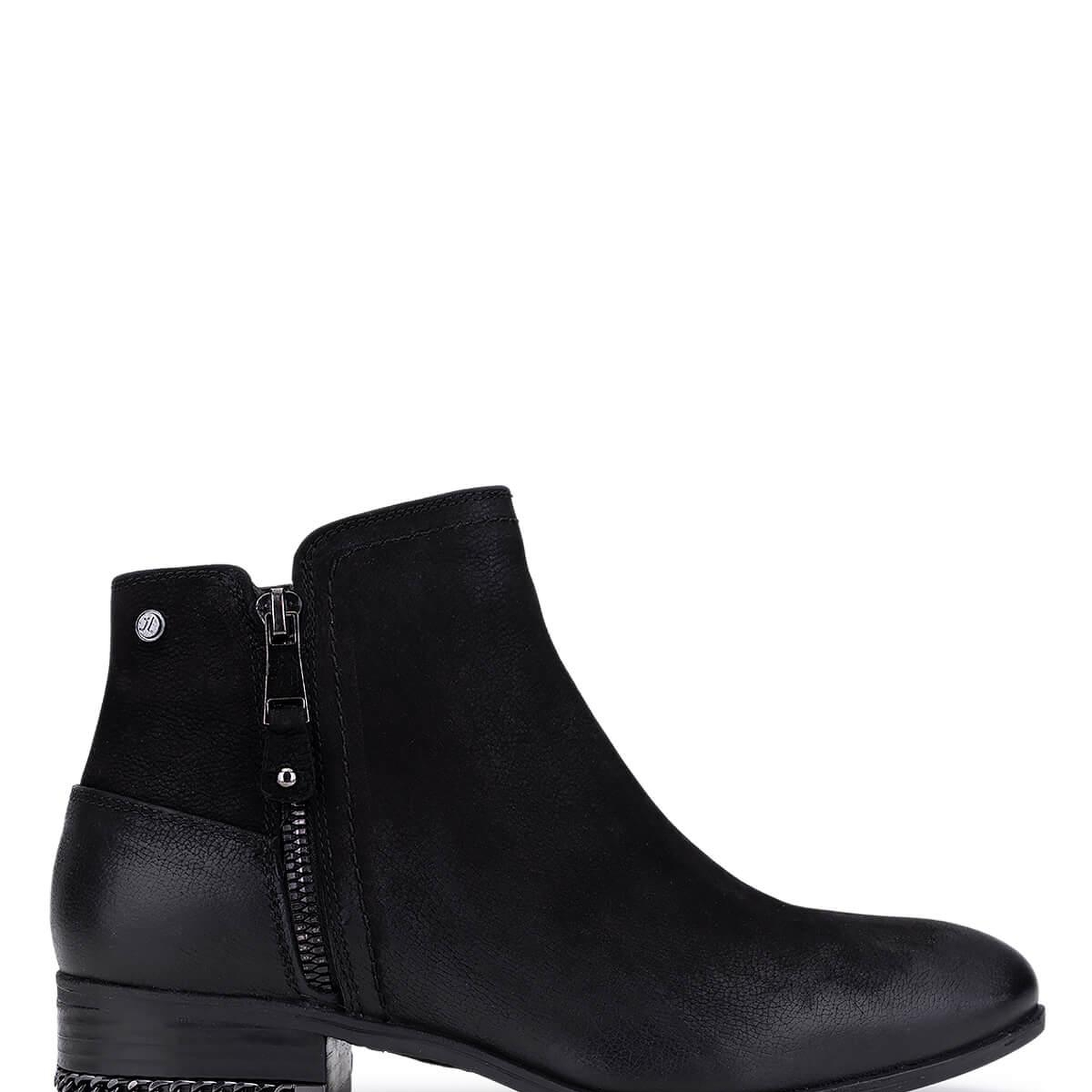 Tamer Tanca Kadın Hakiki Deri Siyah Nubuk Klasik Bot