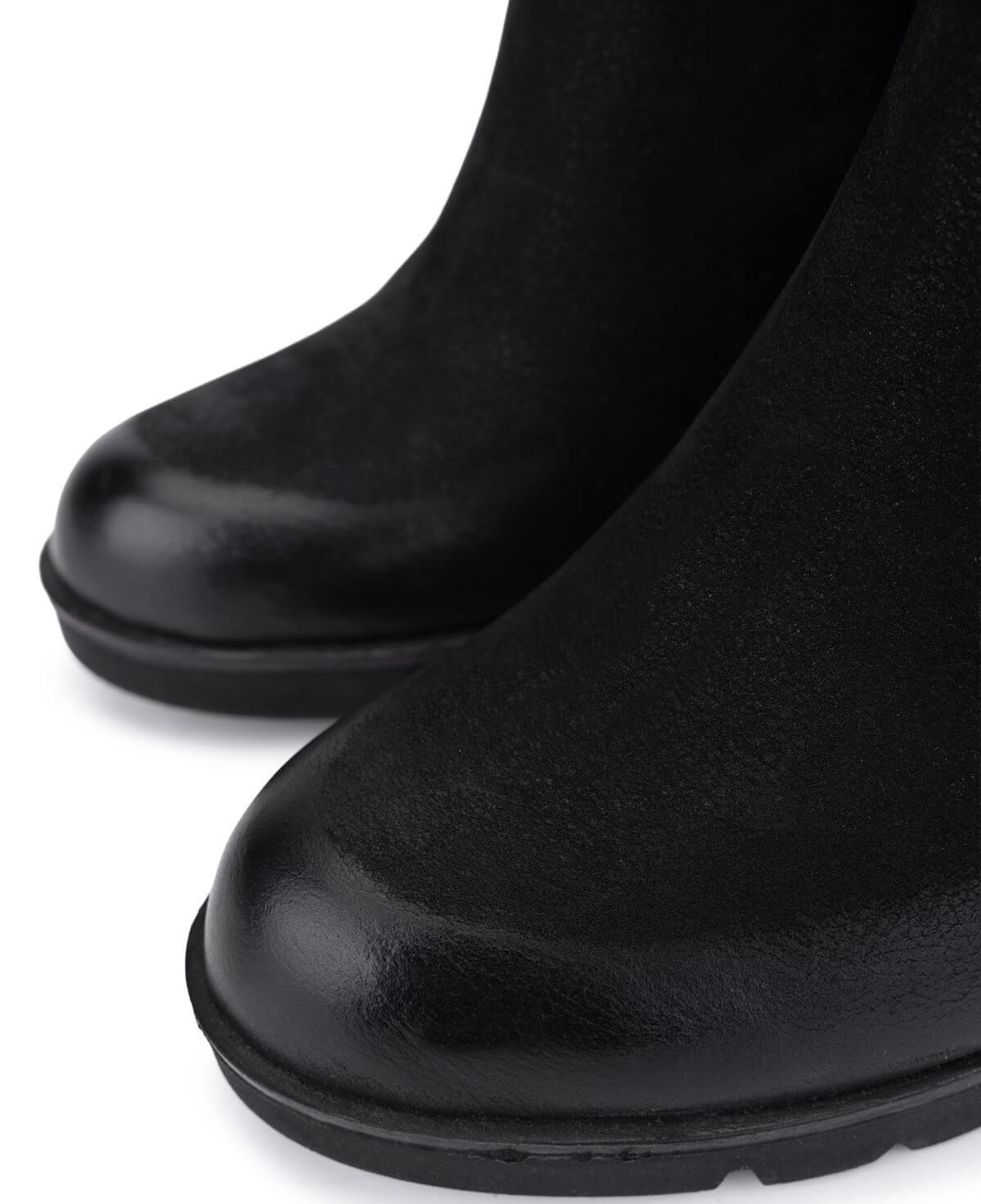 Tamer Tanca Kadın Hakiki Deri Siyah Nubuk Klasik Bot