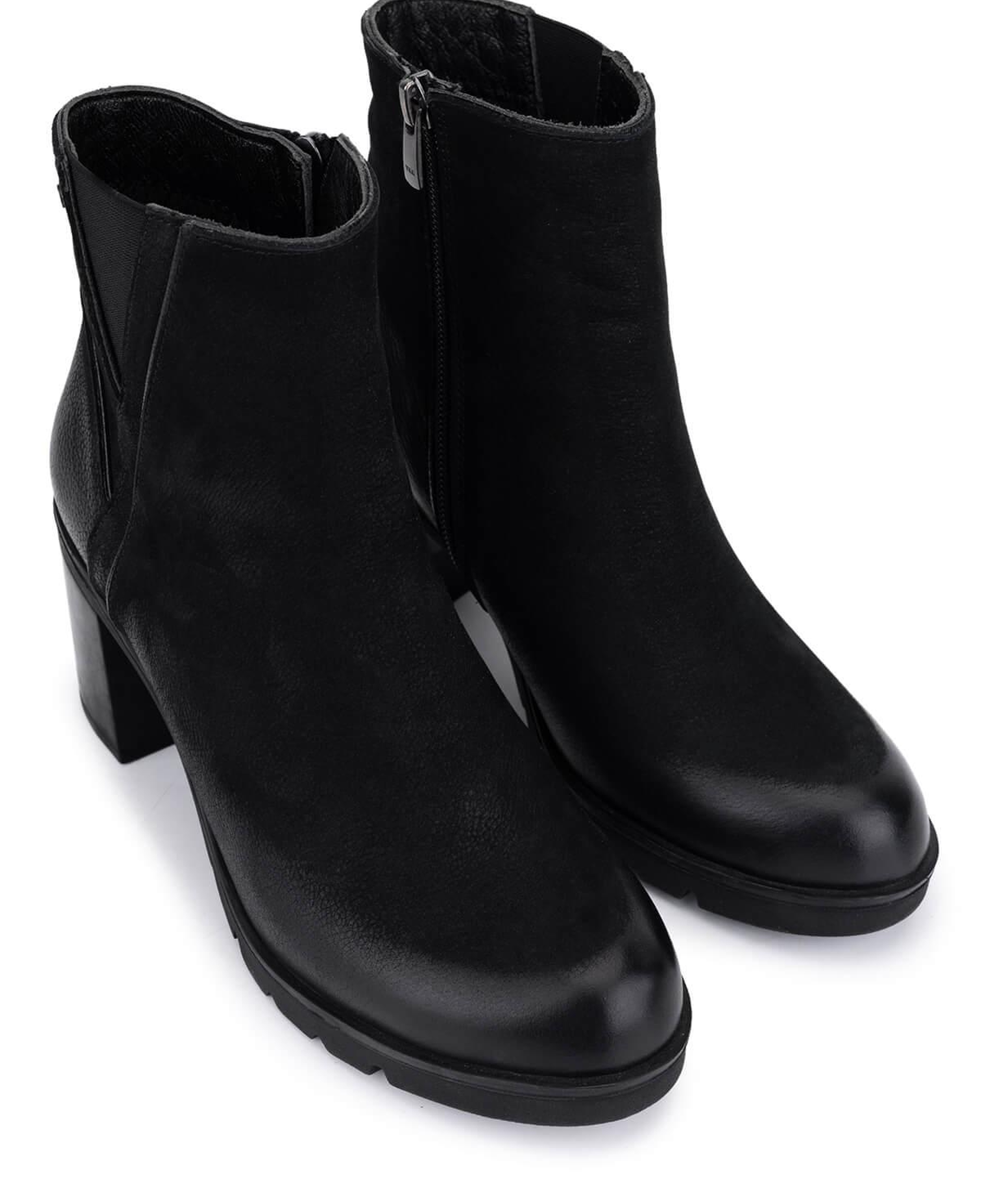 Tamer Tanca Kadın Hakiki Deri Siyah Nubuk Klasik Bot