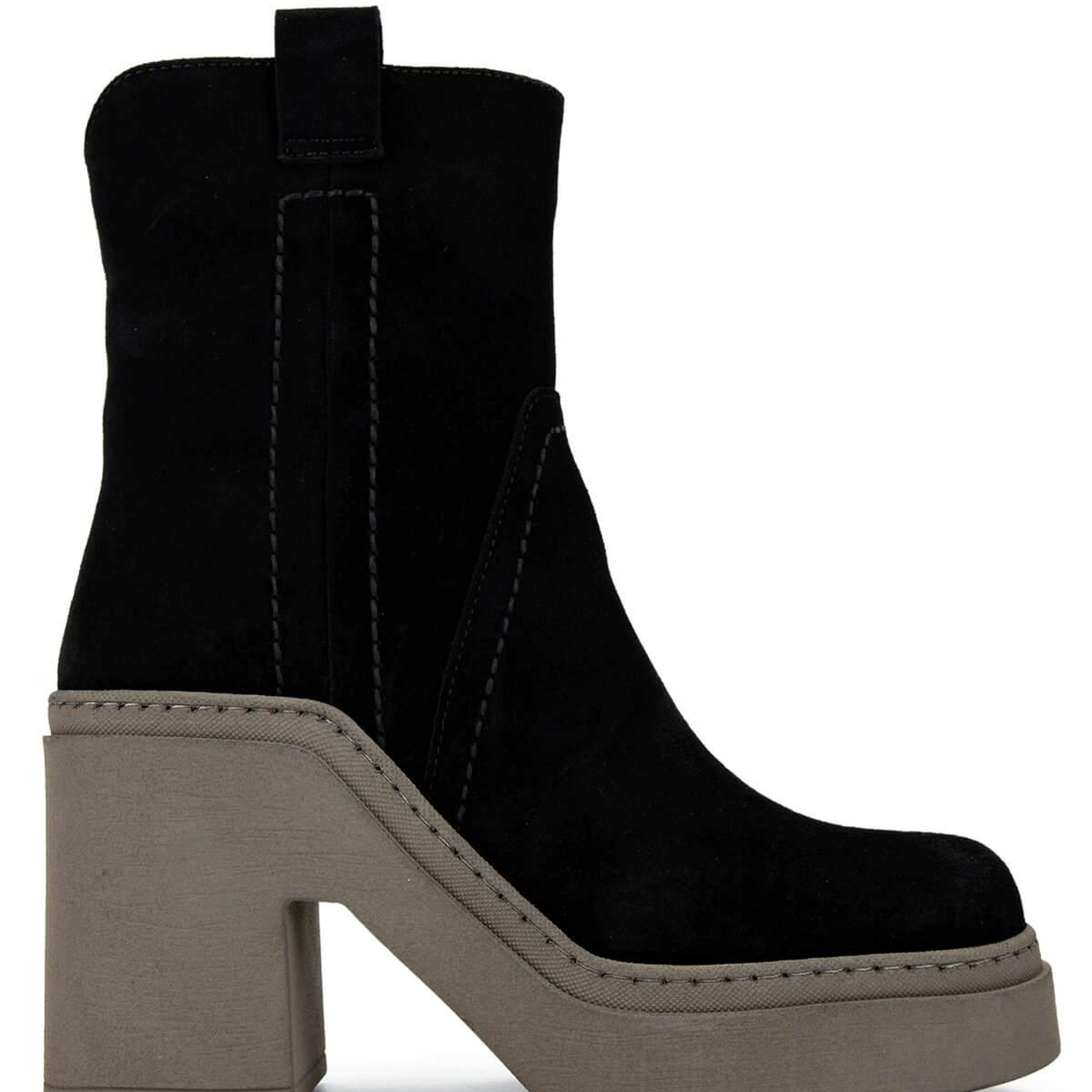 Tamer Tanca Kadın Hakiki Deri Siyah/Haki Casual Bot