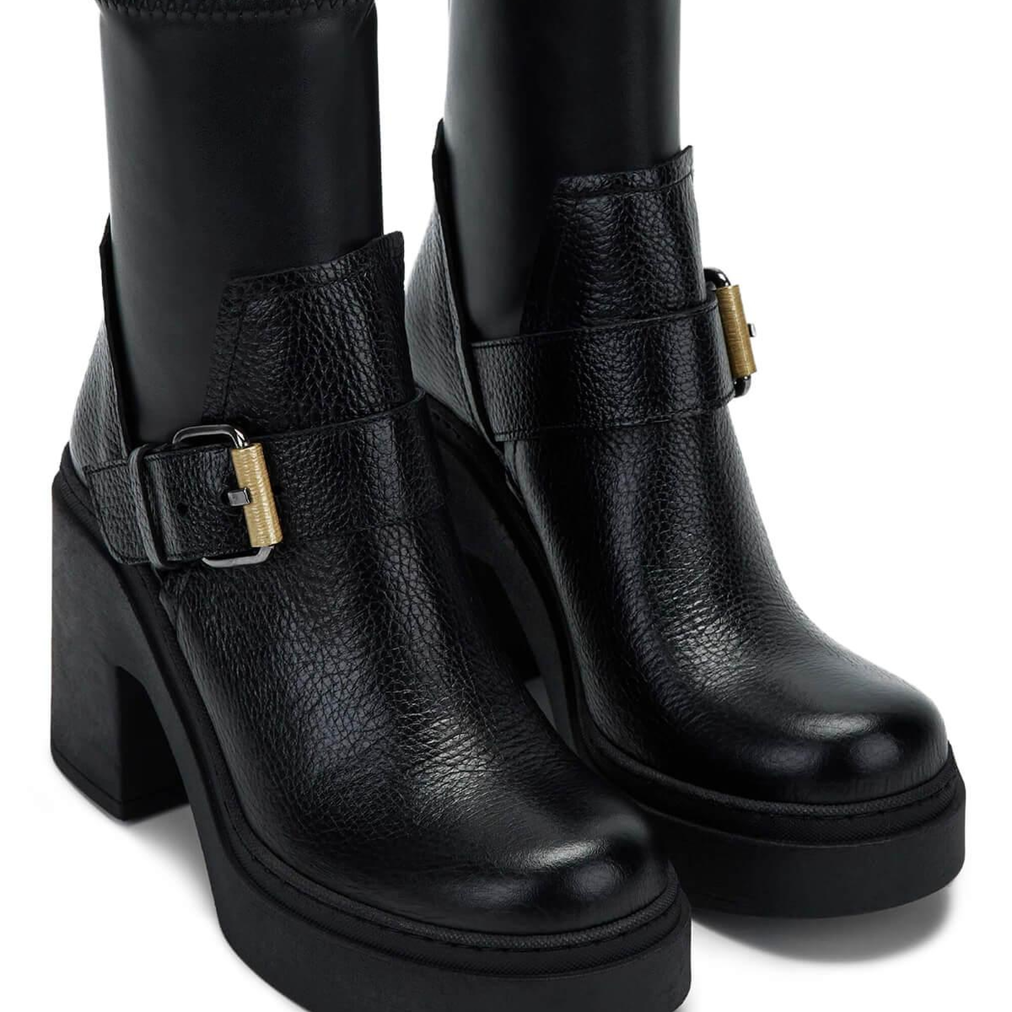 Tamer Tanca Kadın Hakiki Deri Siyah Deri Casual Bot