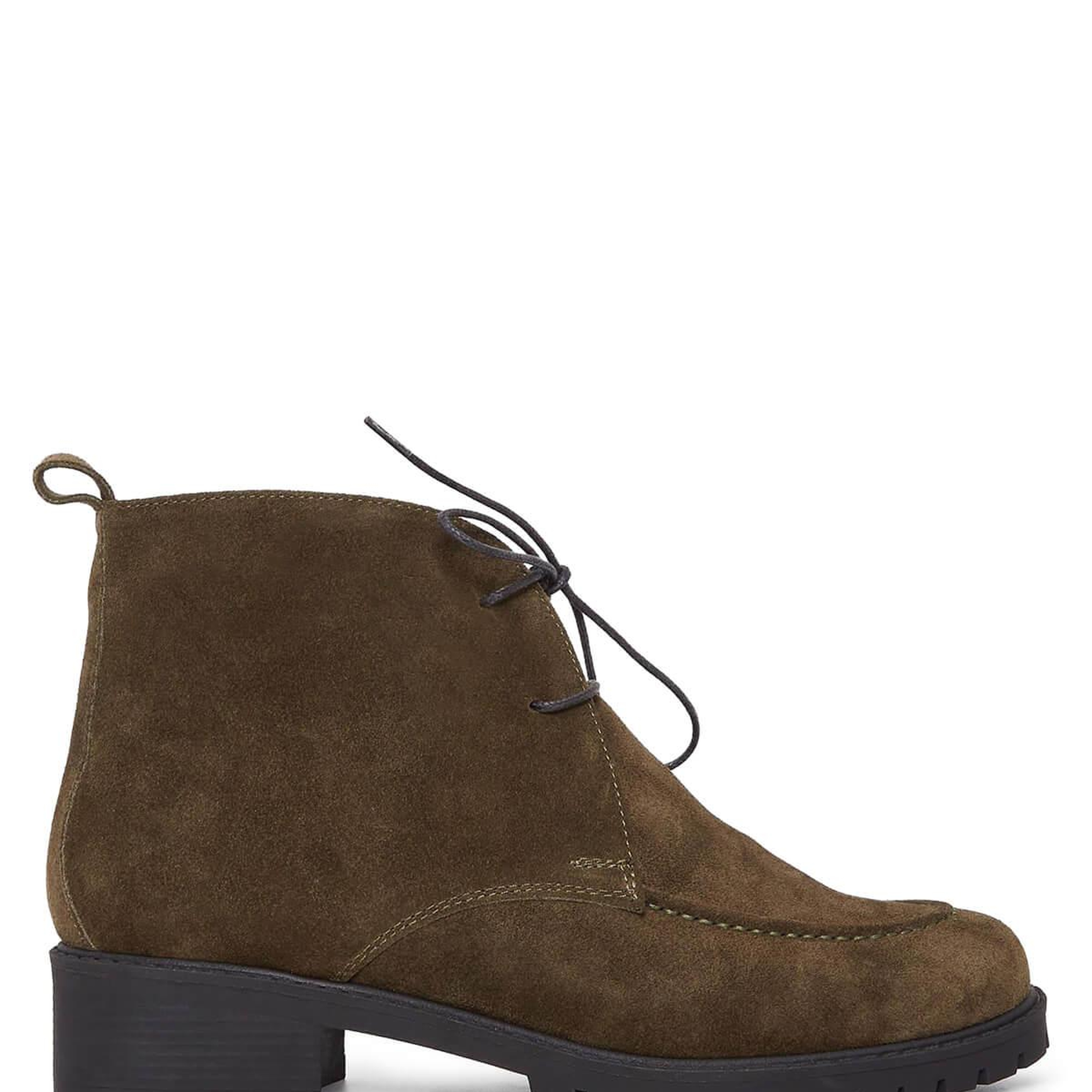 Tamer Tanca Kadın Hakiki Deri Haki Süet Casual Bot