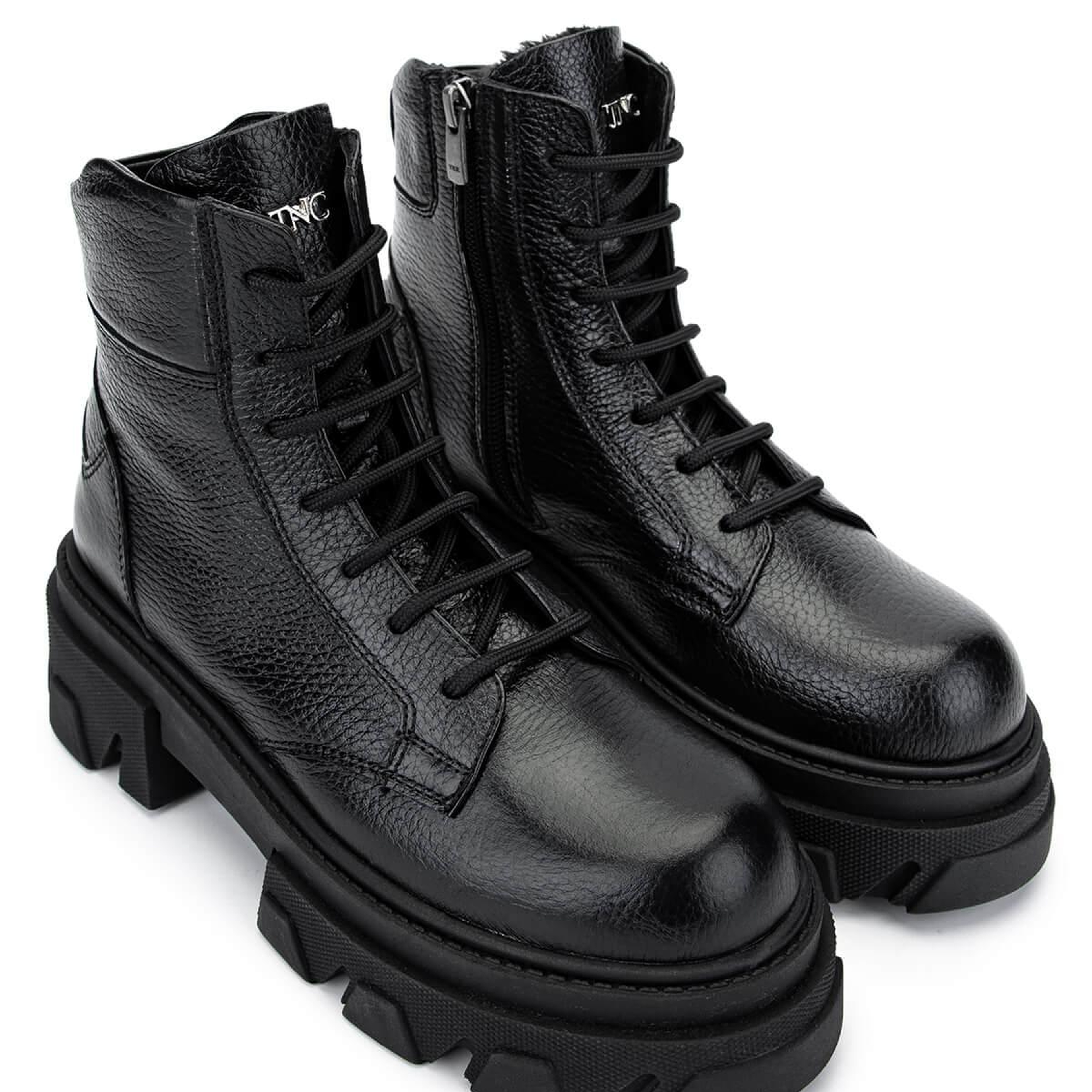 Tamer Tanca Kadın Hakiki Deri Siyah Floter Casual Bot