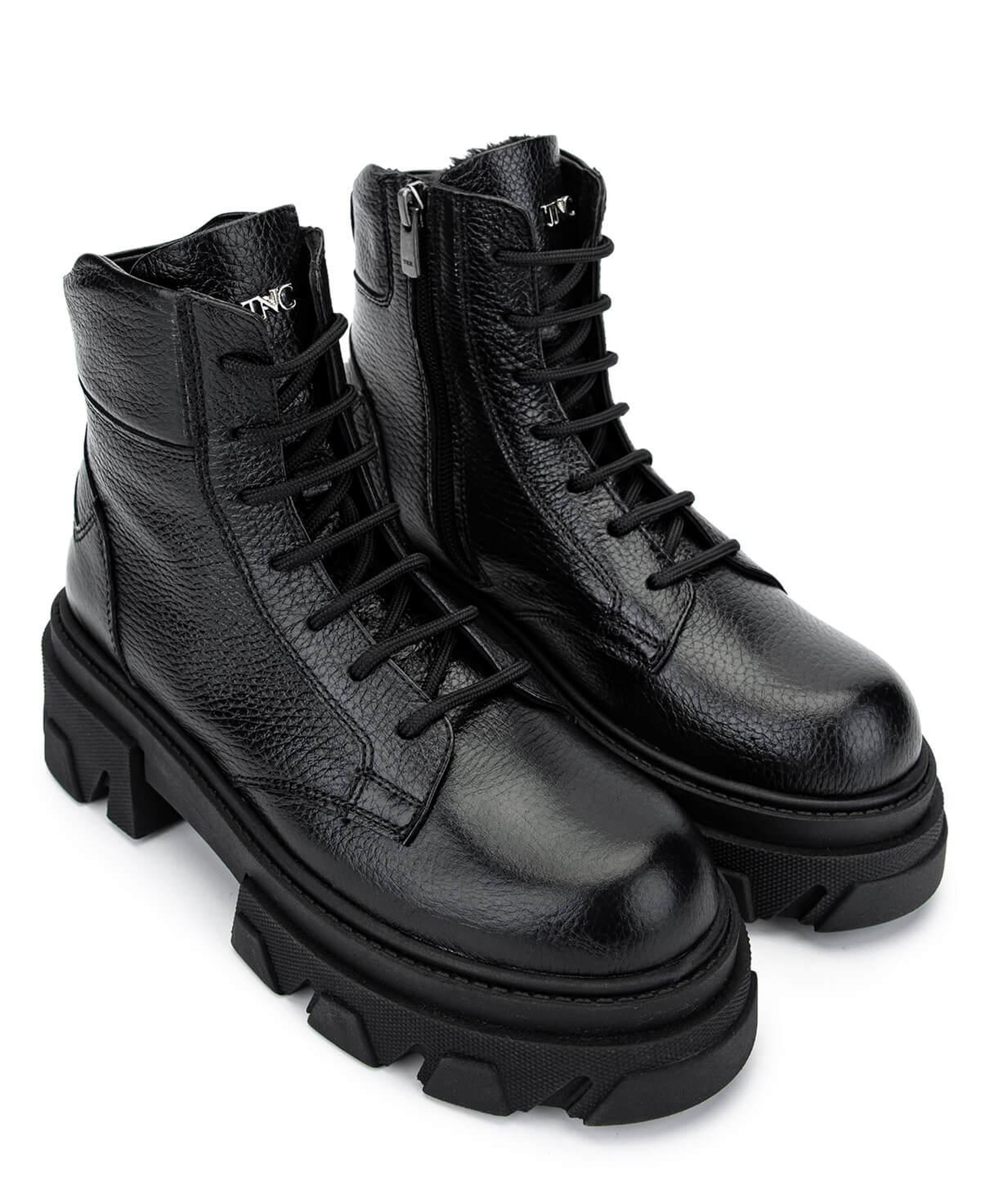 Tamer Tanca Kadın Hakiki Deri Siyah Floter Casual Bot