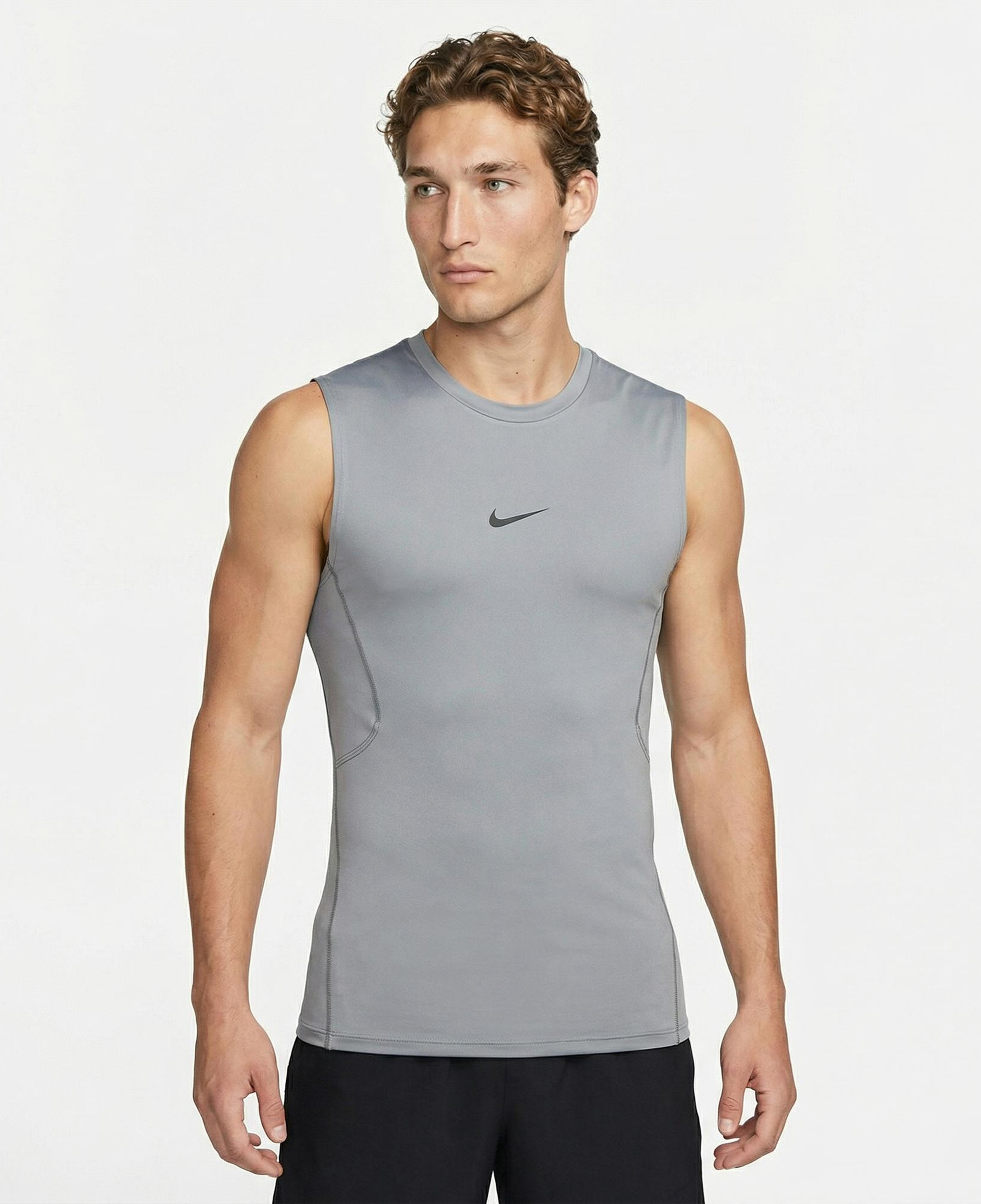 Nike Pro Dri-Fit Erkek Gri T-Shirt