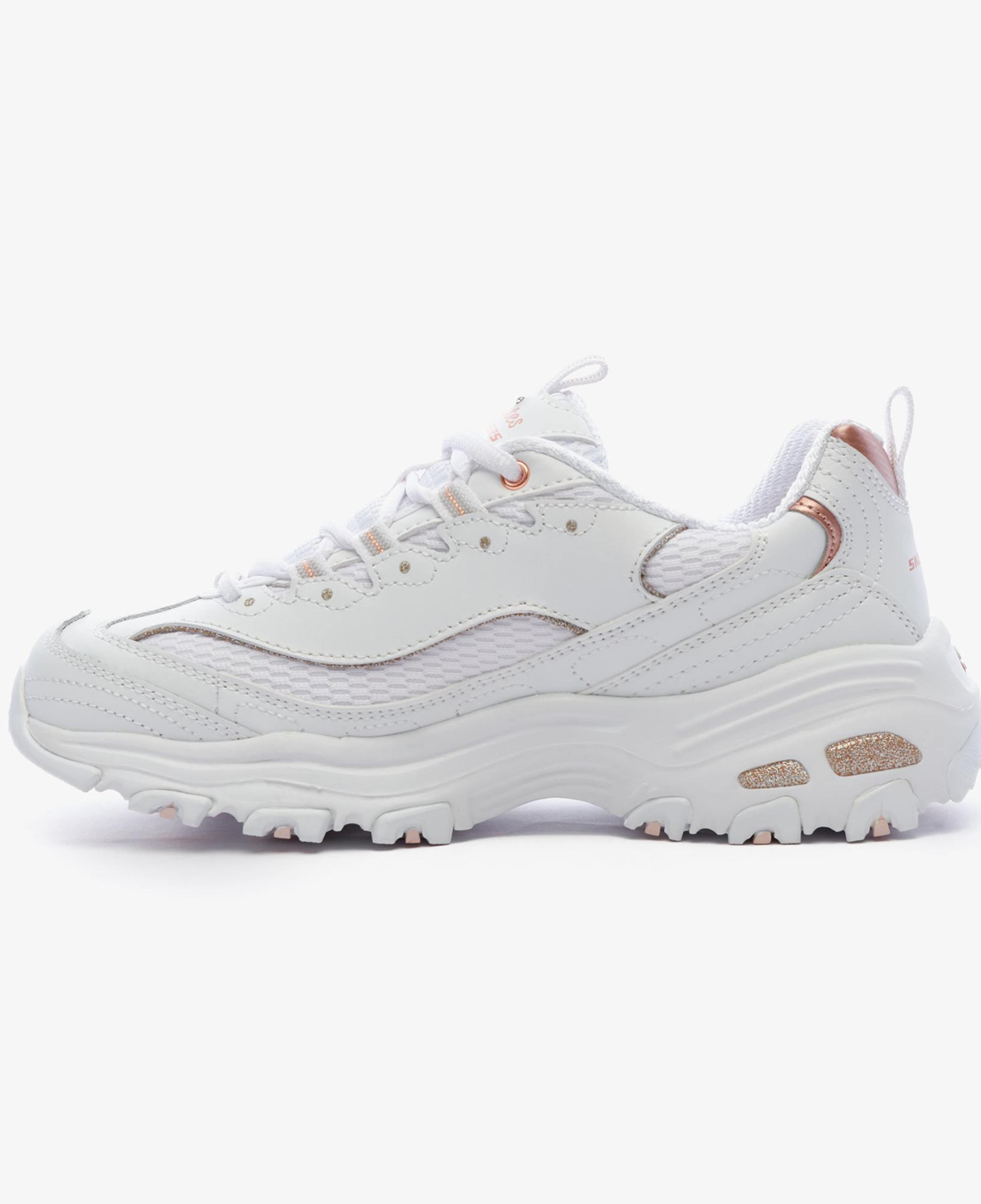 Skechers D'Lites - Copper Divine Kadın Beyaz Sneaker