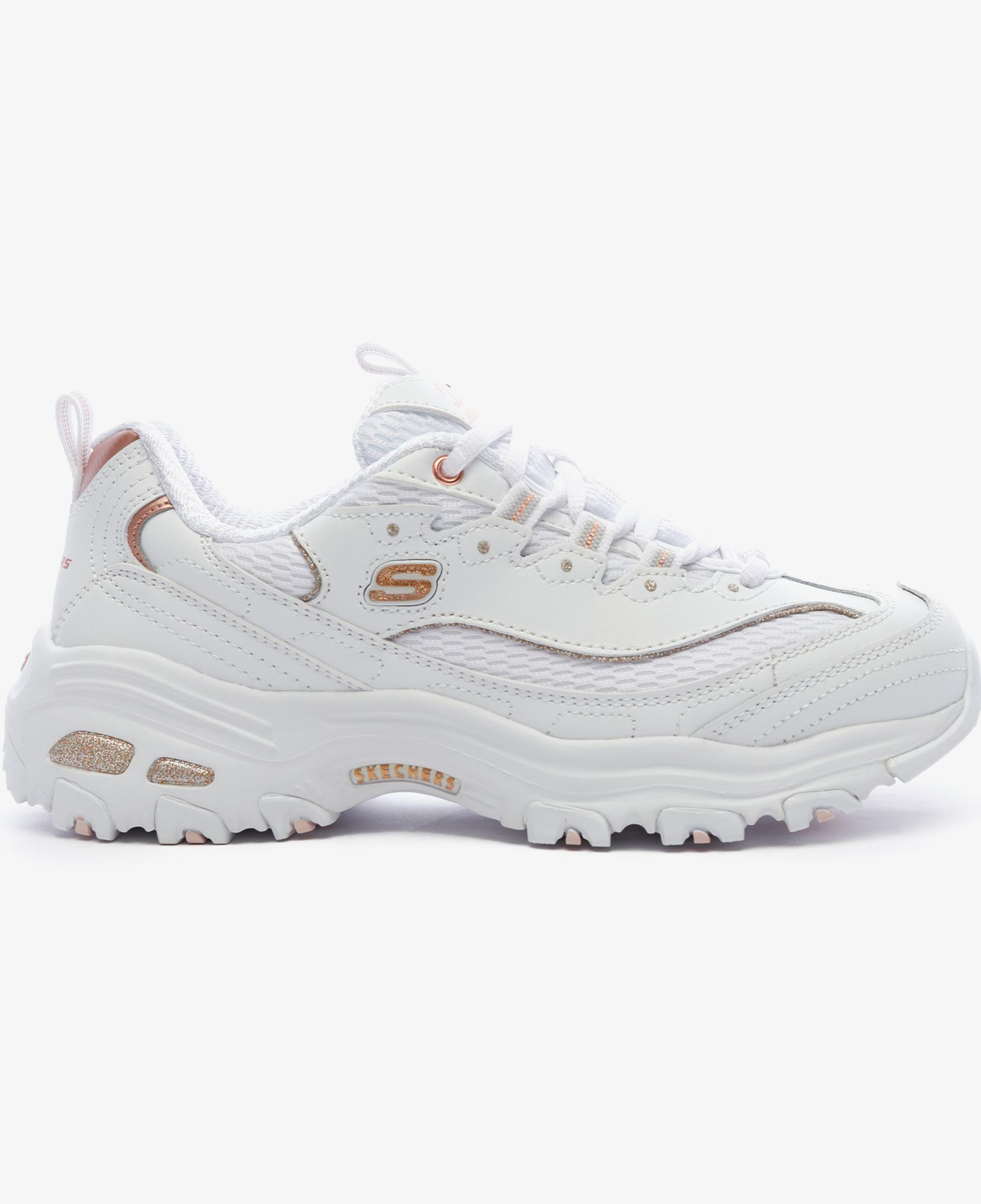 Skechers D'Lites - Copper Divine Kadın Beyaz Sneaker