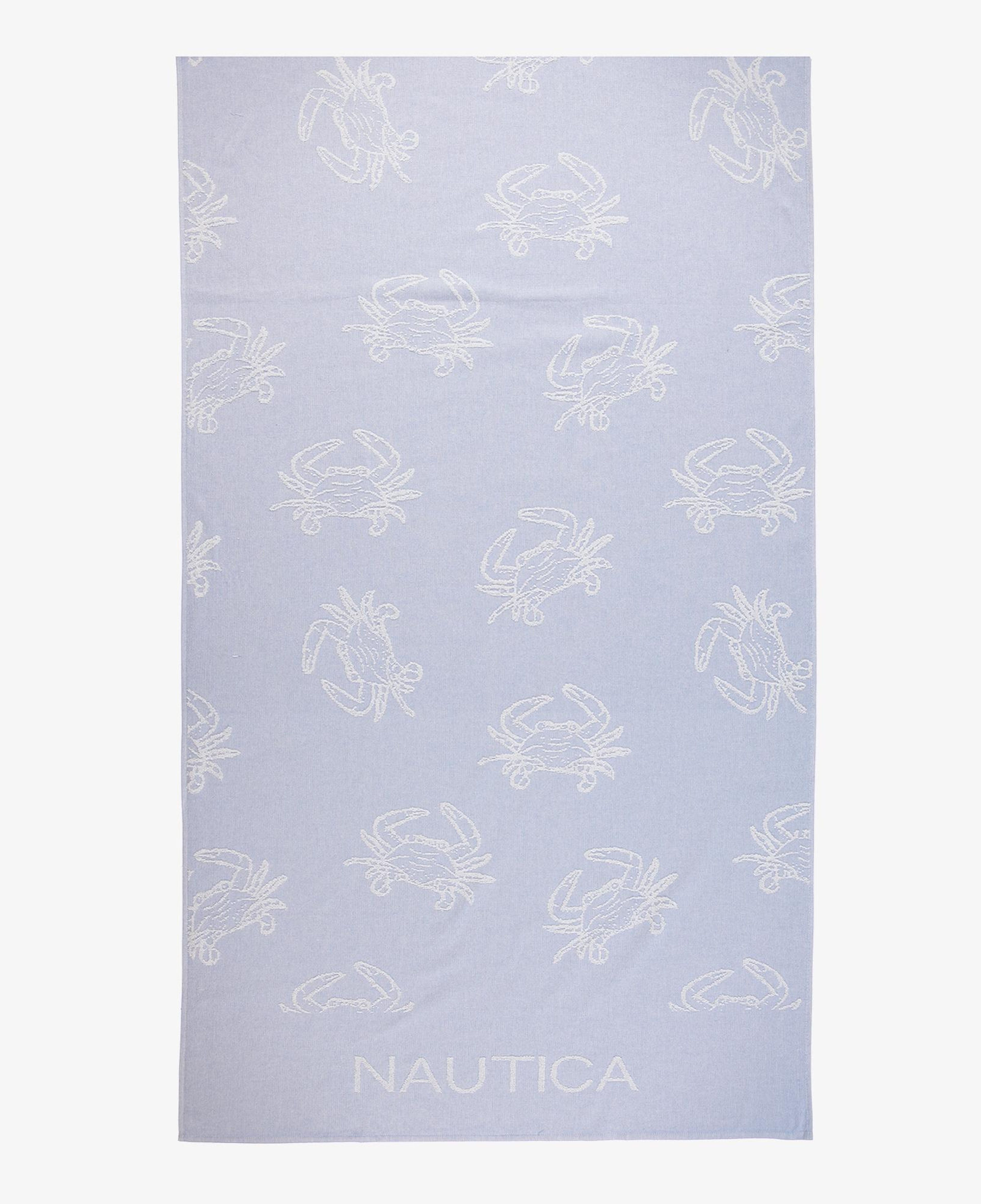 Nautica Unisex Mavi Desenli Plaj Havlusu