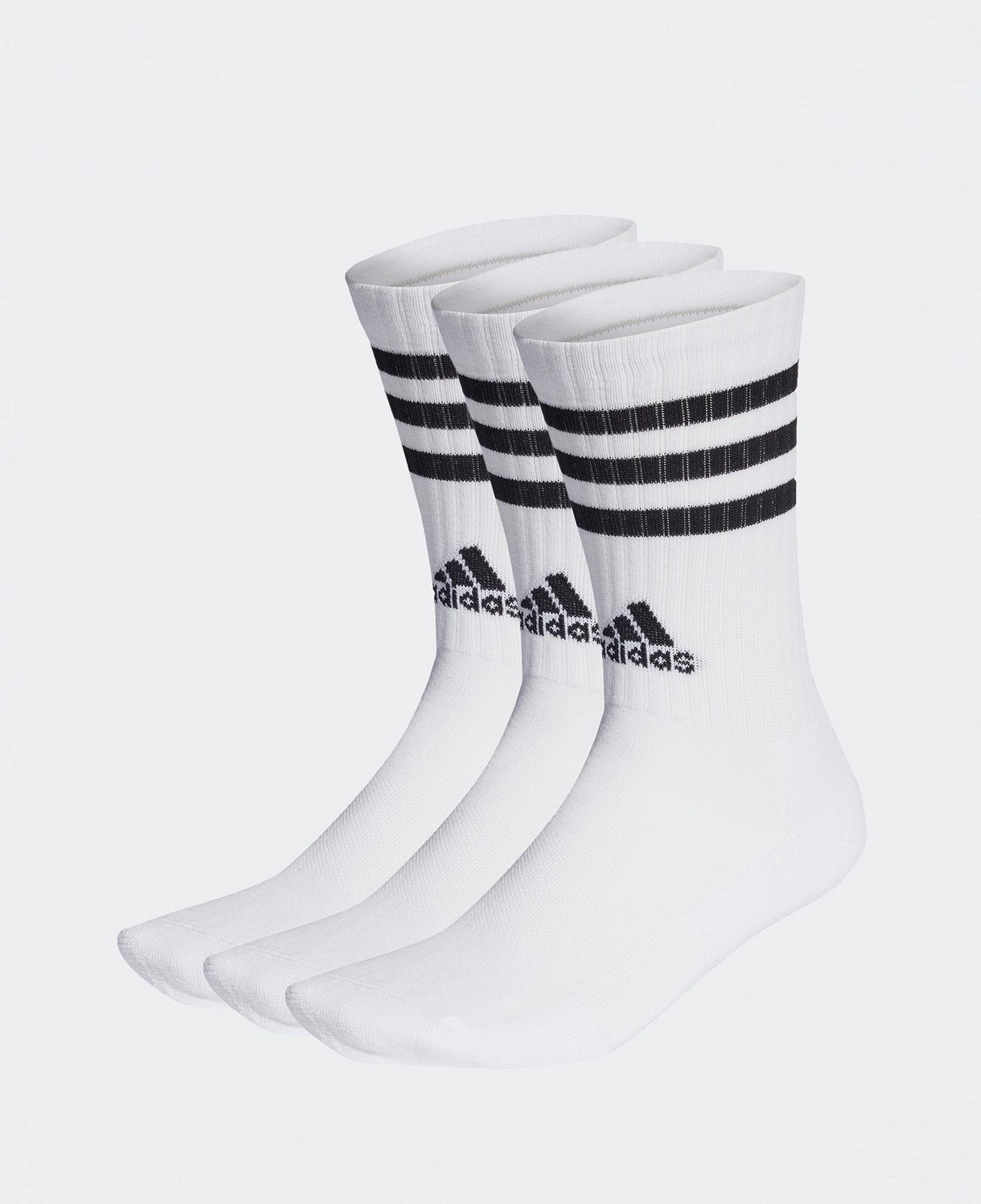 adidas Yastıklamalı Bilekli 3' lü Unisex Beyaz Çorap