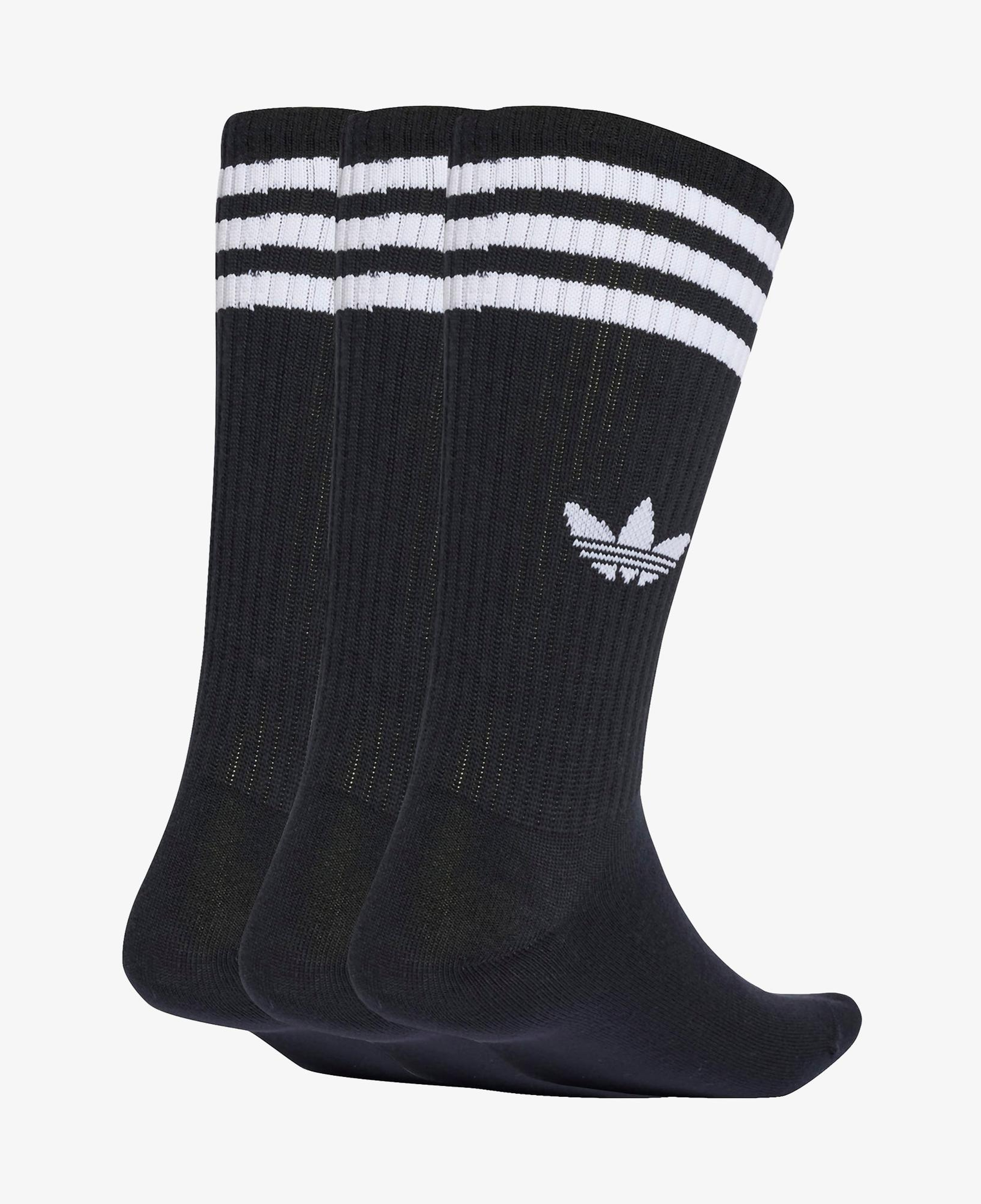 adidas 3-Stripes High Crew 3' lü Unisex Siyah Çorap