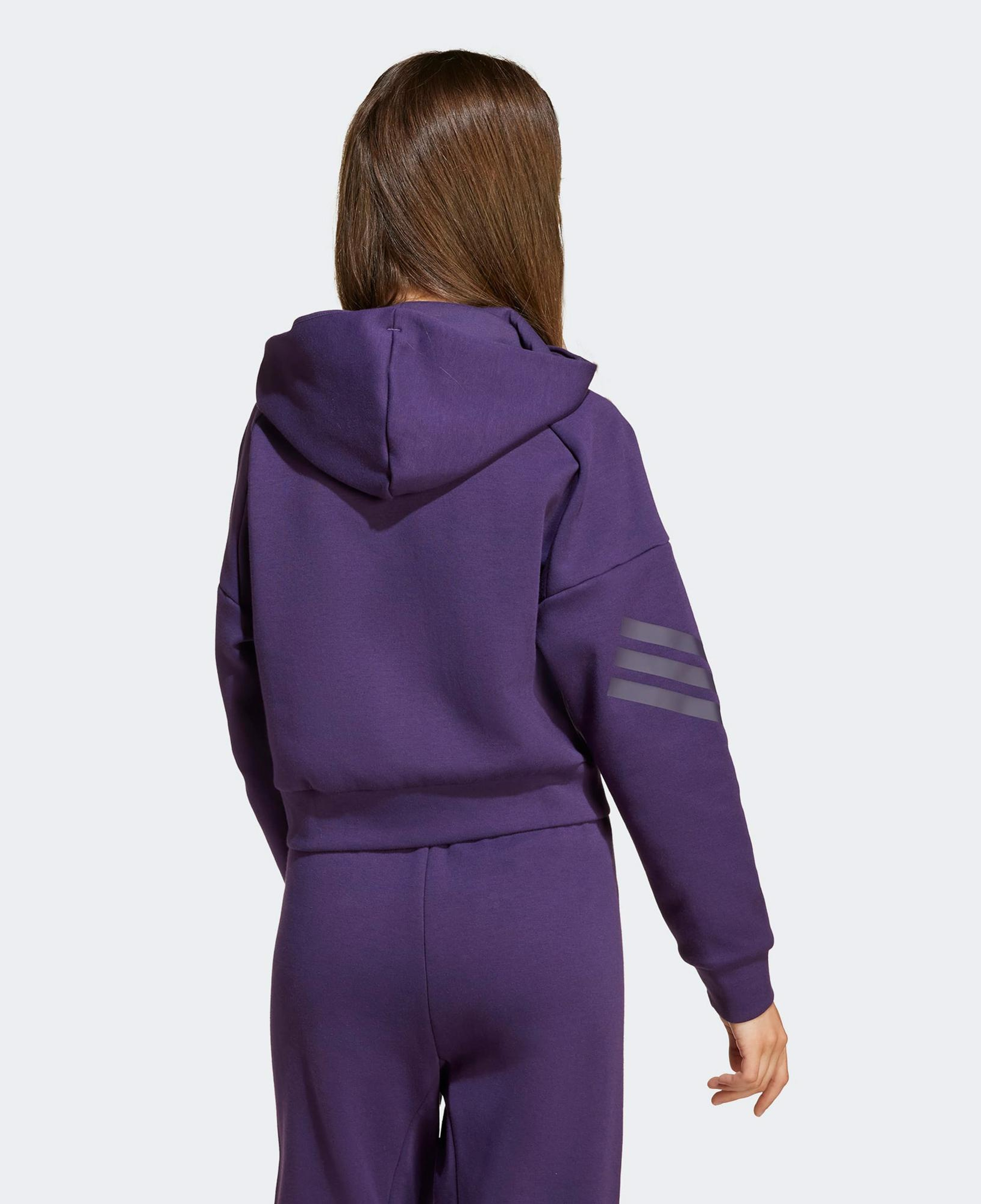 adidas Jg Fı 3S Çocuk Mor Eşofman Üstü