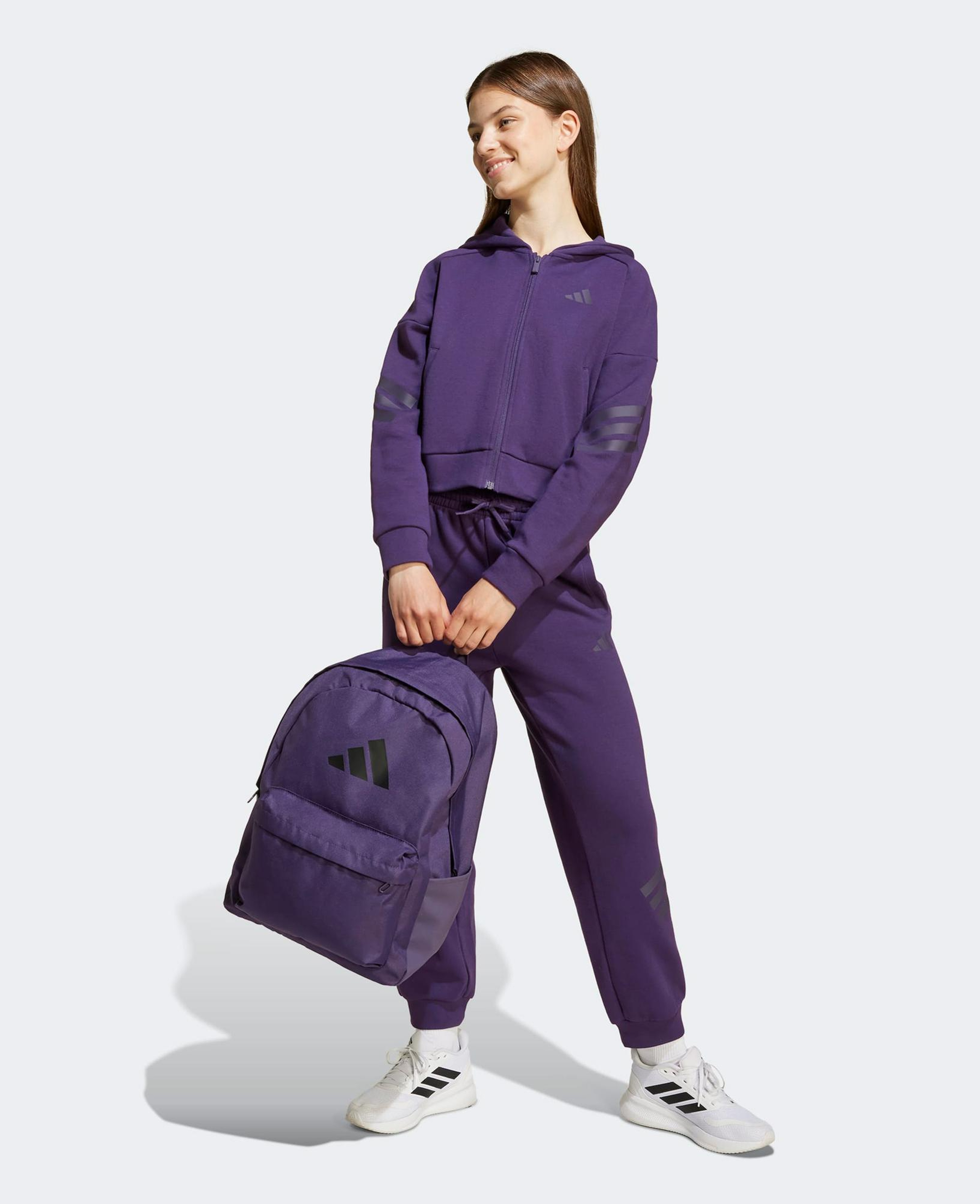 adidas Jg Fı 3S Çocuk Mor Eşofman Üstü