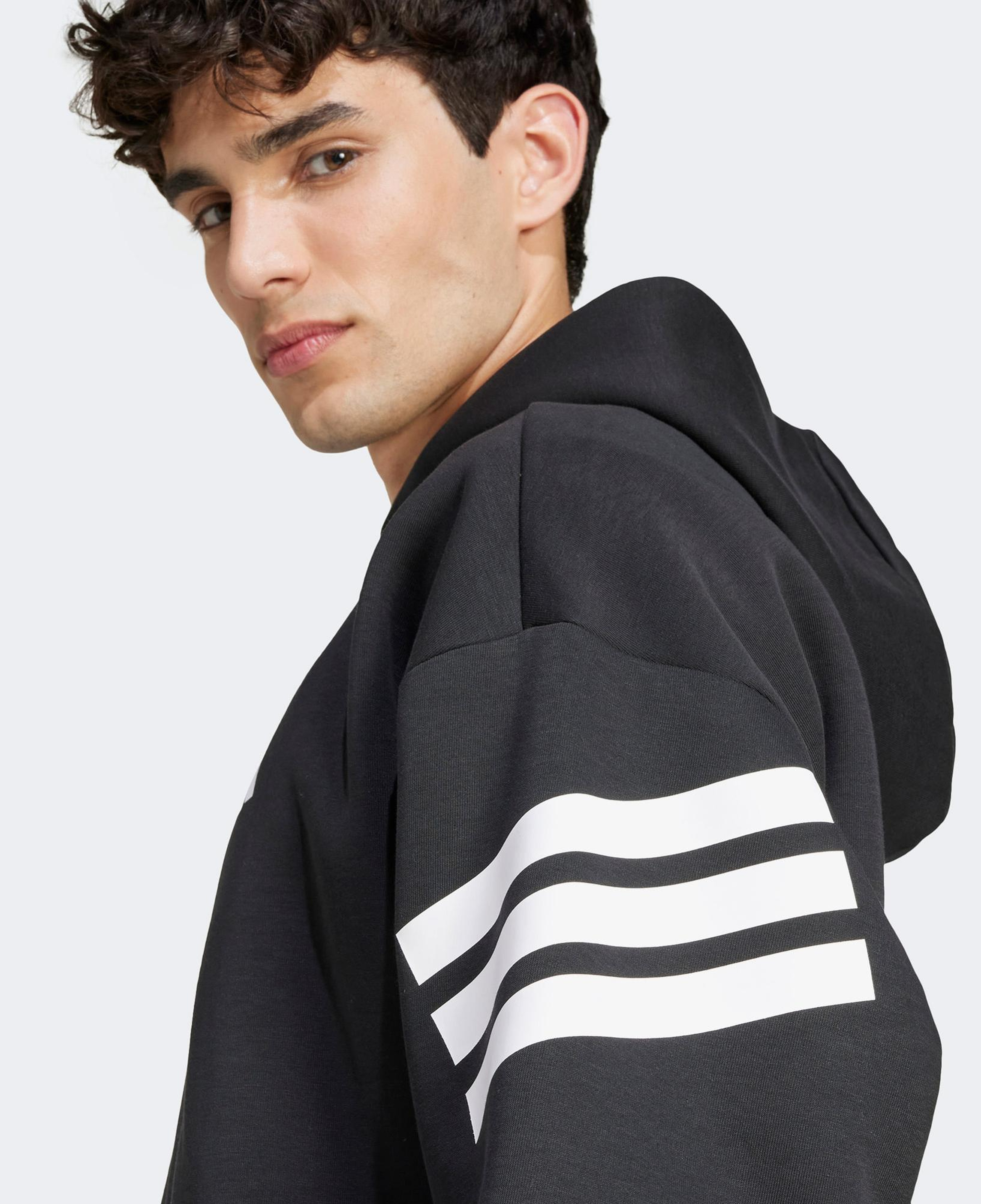 adidas Future Icon 3-Stripes Erkek Siyah Eşofman Üstü